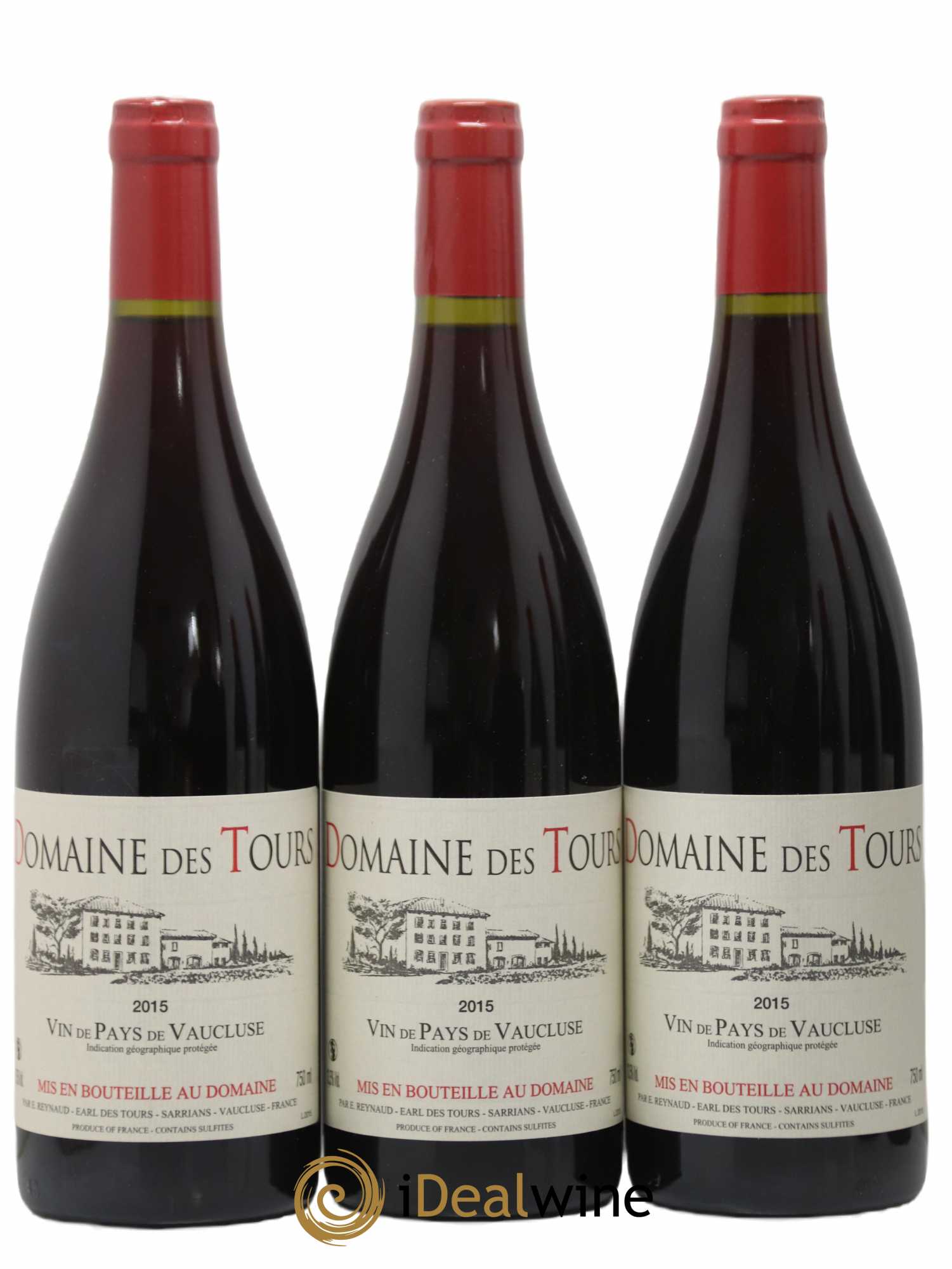 Vaucluse (Vin de Pays de Vaucluse) Domaine des Tours Emmanuel Reynaud 2015 - Lot of 6 bottles - 1