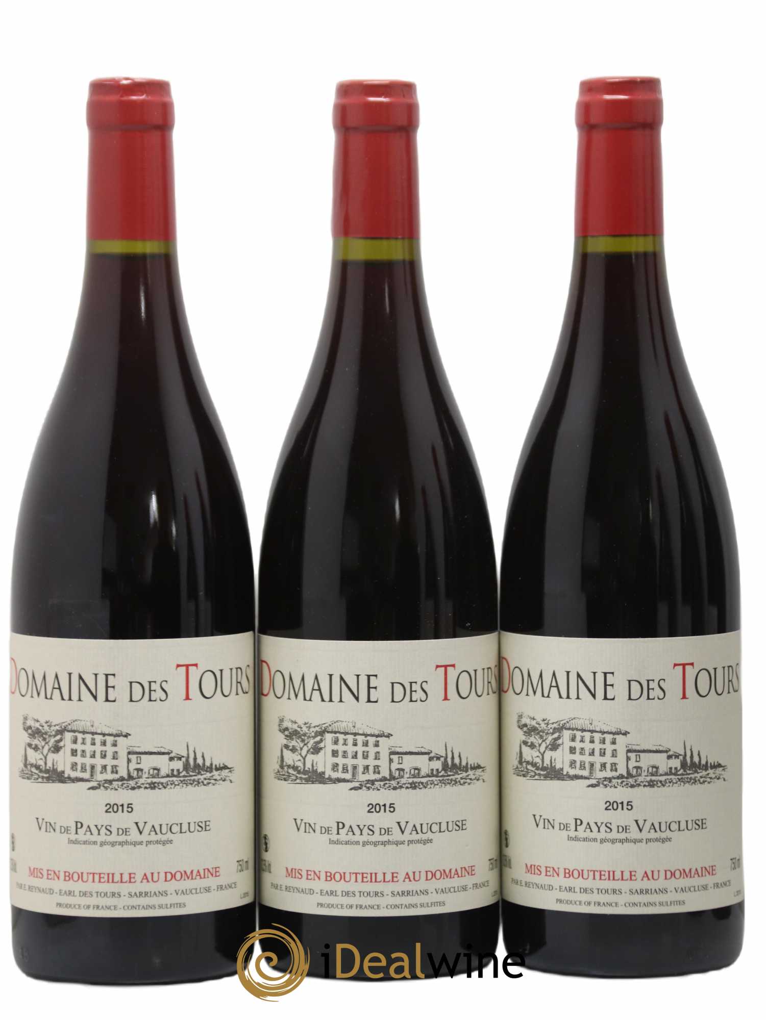 Vaucluse (Vin de Pays de Vaucluse) Domaine des Tours Emmanuel Reynaud 2015 - Lot of 6 bottles - 2