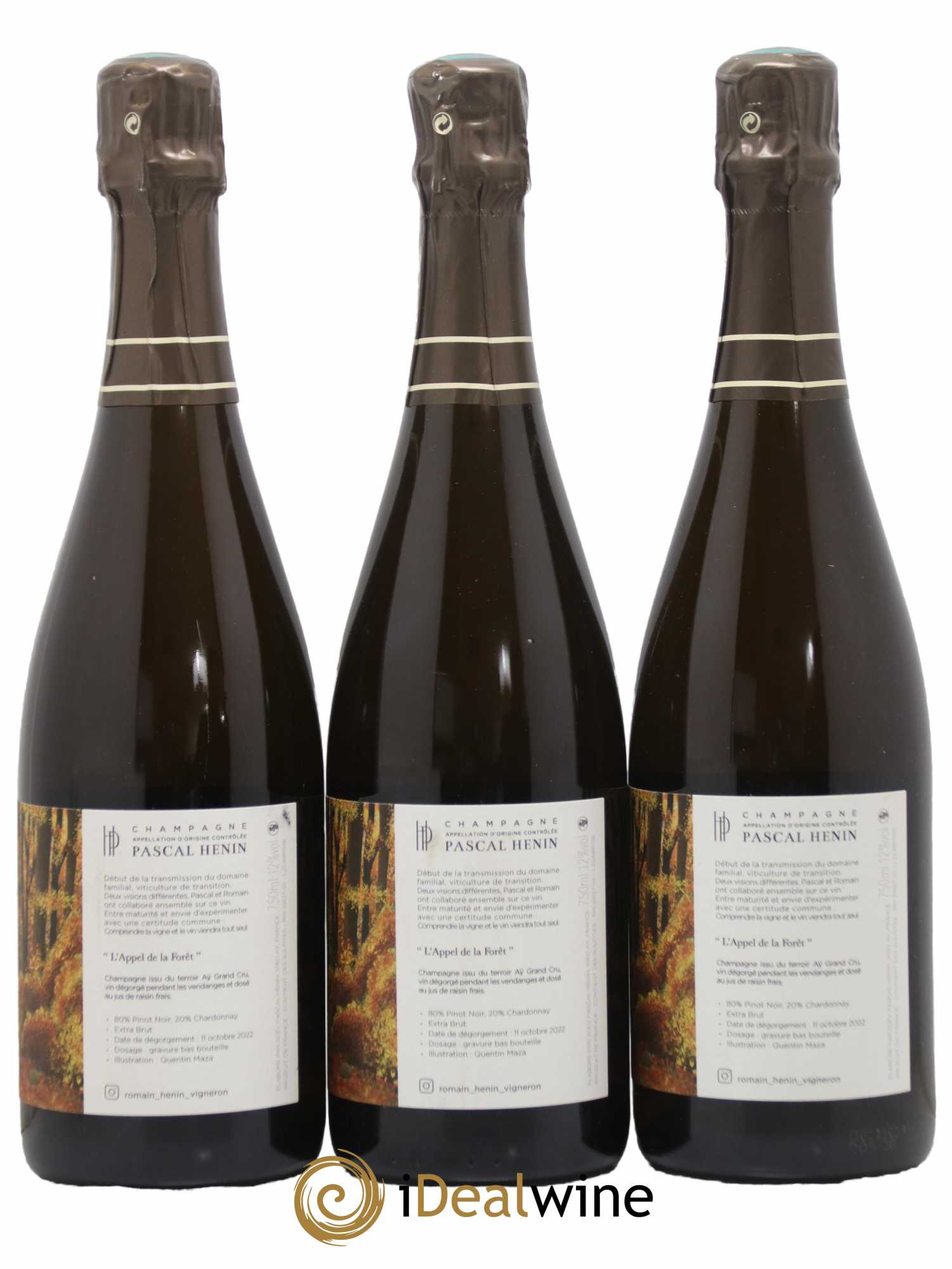 L'Appel de la Fôret Romain Henin - Lot of 3 bottles - 1