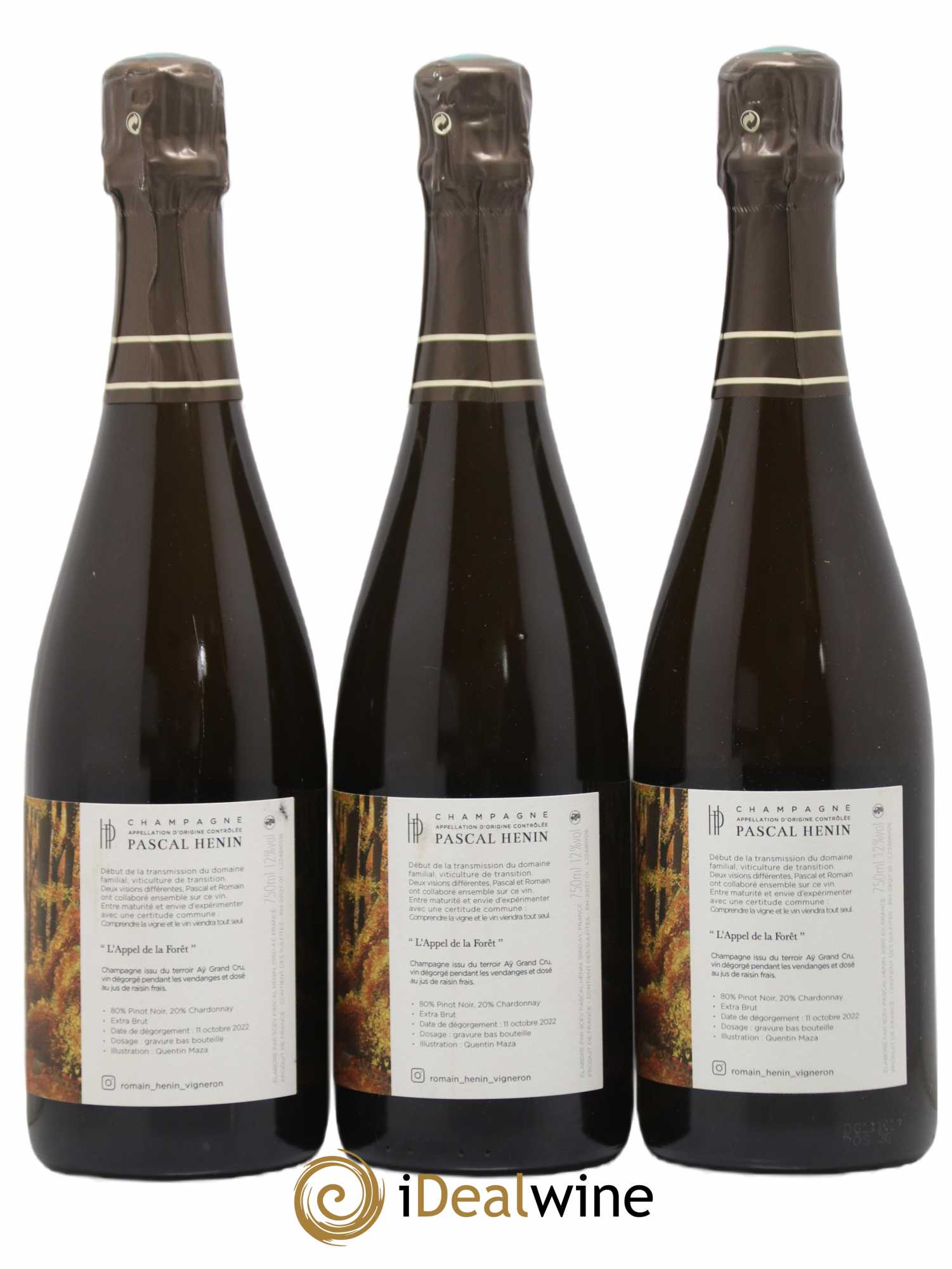 L'Appel de la Fôret Romain Henin - Lot of 3 bottles - 1