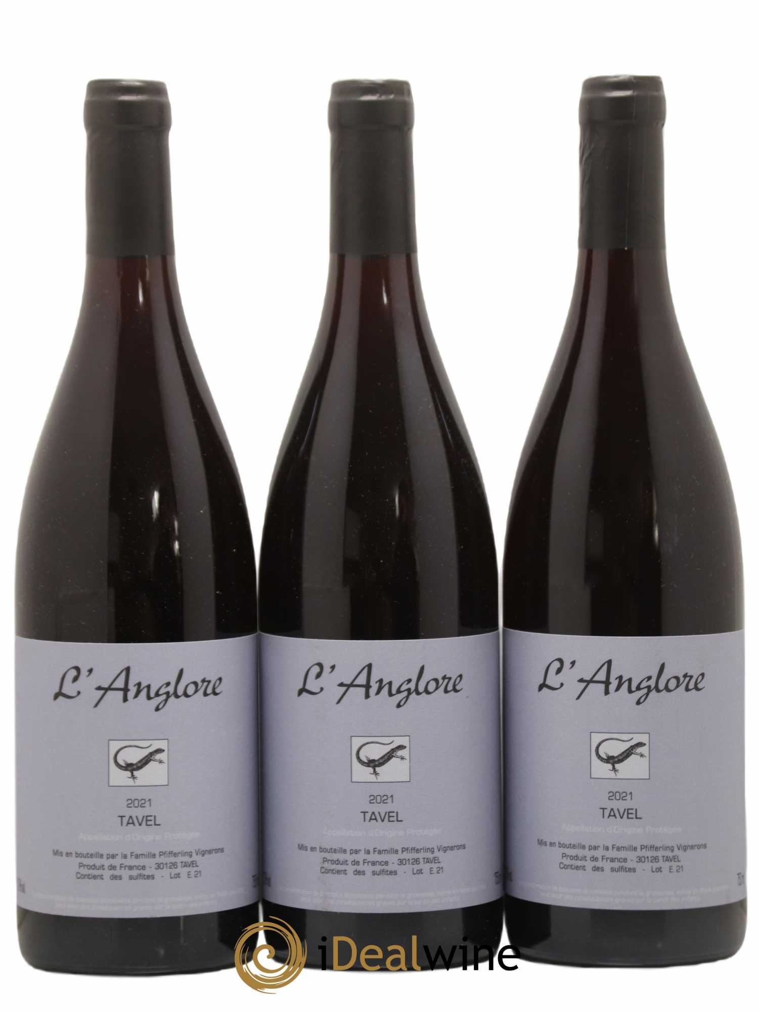 Tavel L'Anglore 2021 - Lot de 3 bouteilles - 0