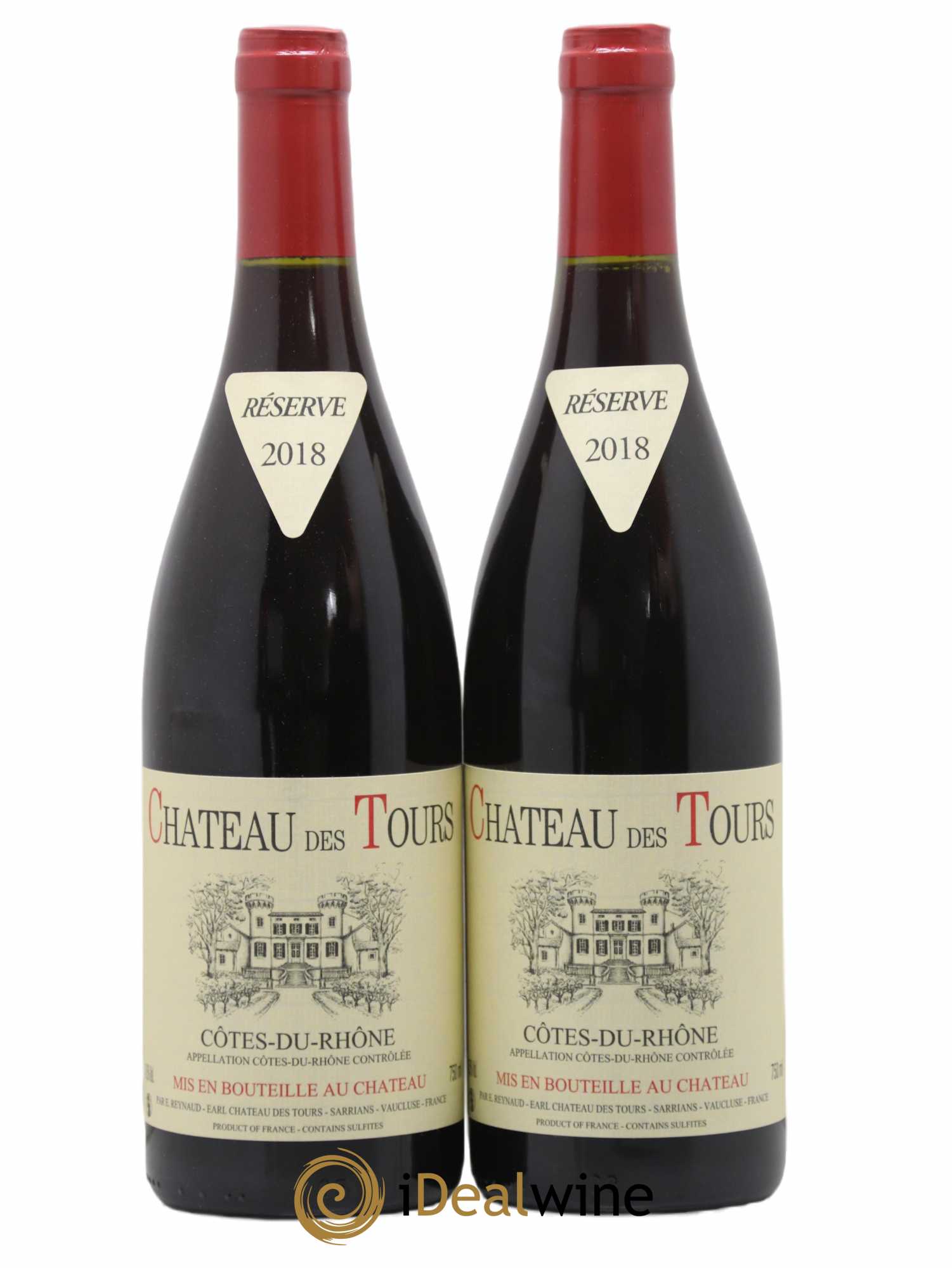 Côtes-du-Rhône Château des Tours Emmanuel Reynaud 2018 - Lot de 2 bouteilles - 0