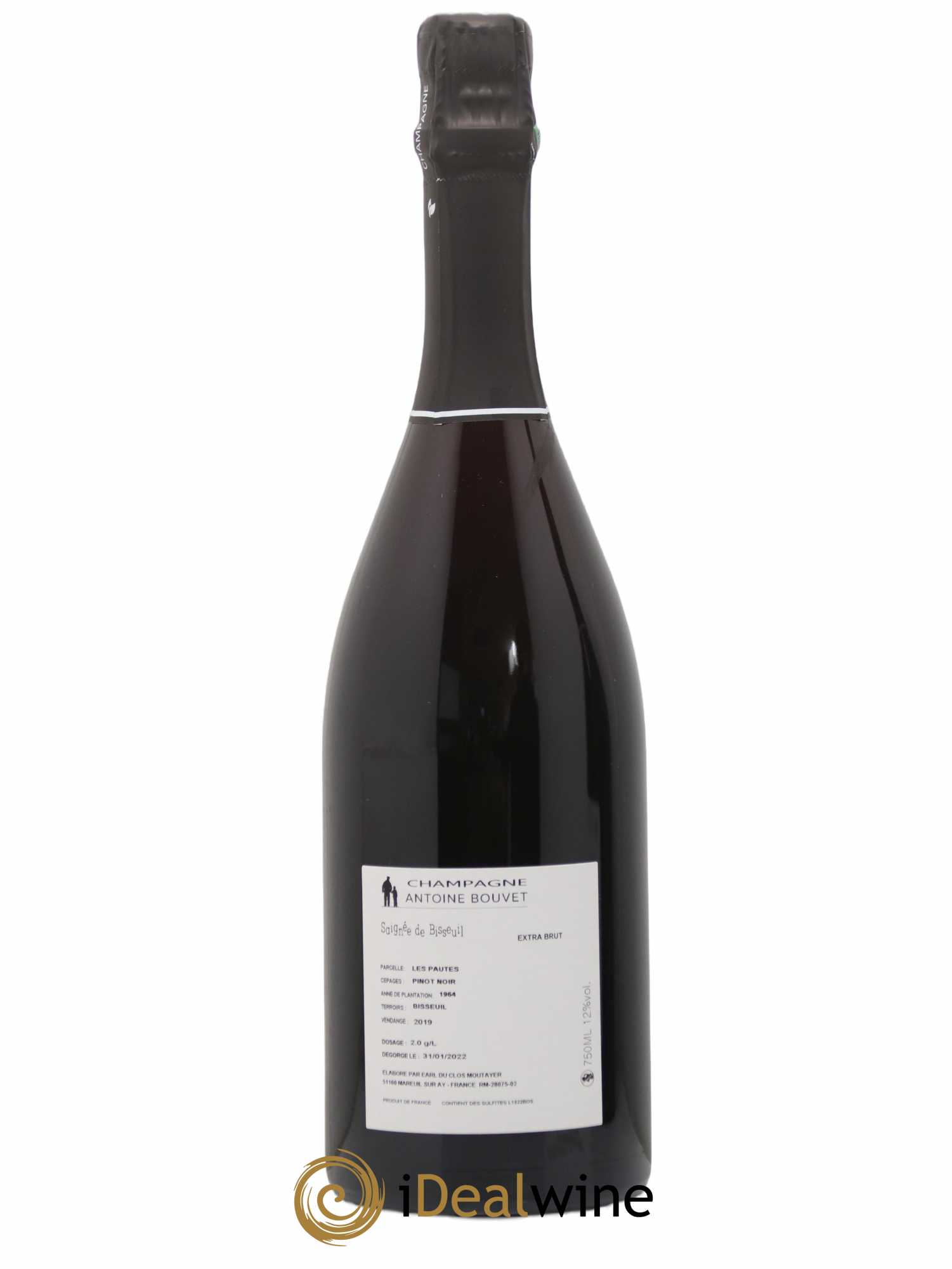 Champagne - Rosé de Saignée Antoine Bouvet 2019 - Lot de 1 bouteille - 1