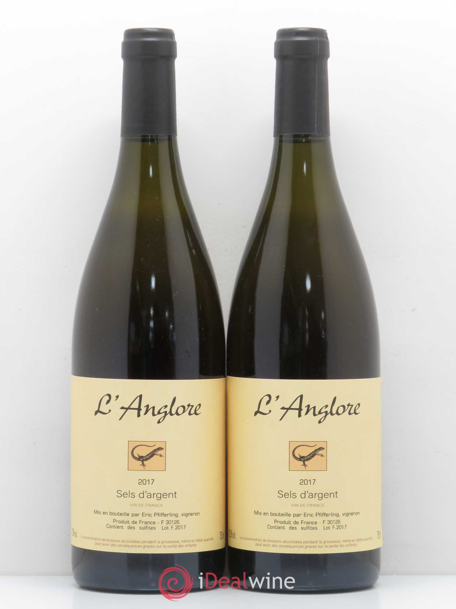 Vin de France Sels d'argent L'Anglore 2017 - Lot de 2 bouteilles - 0