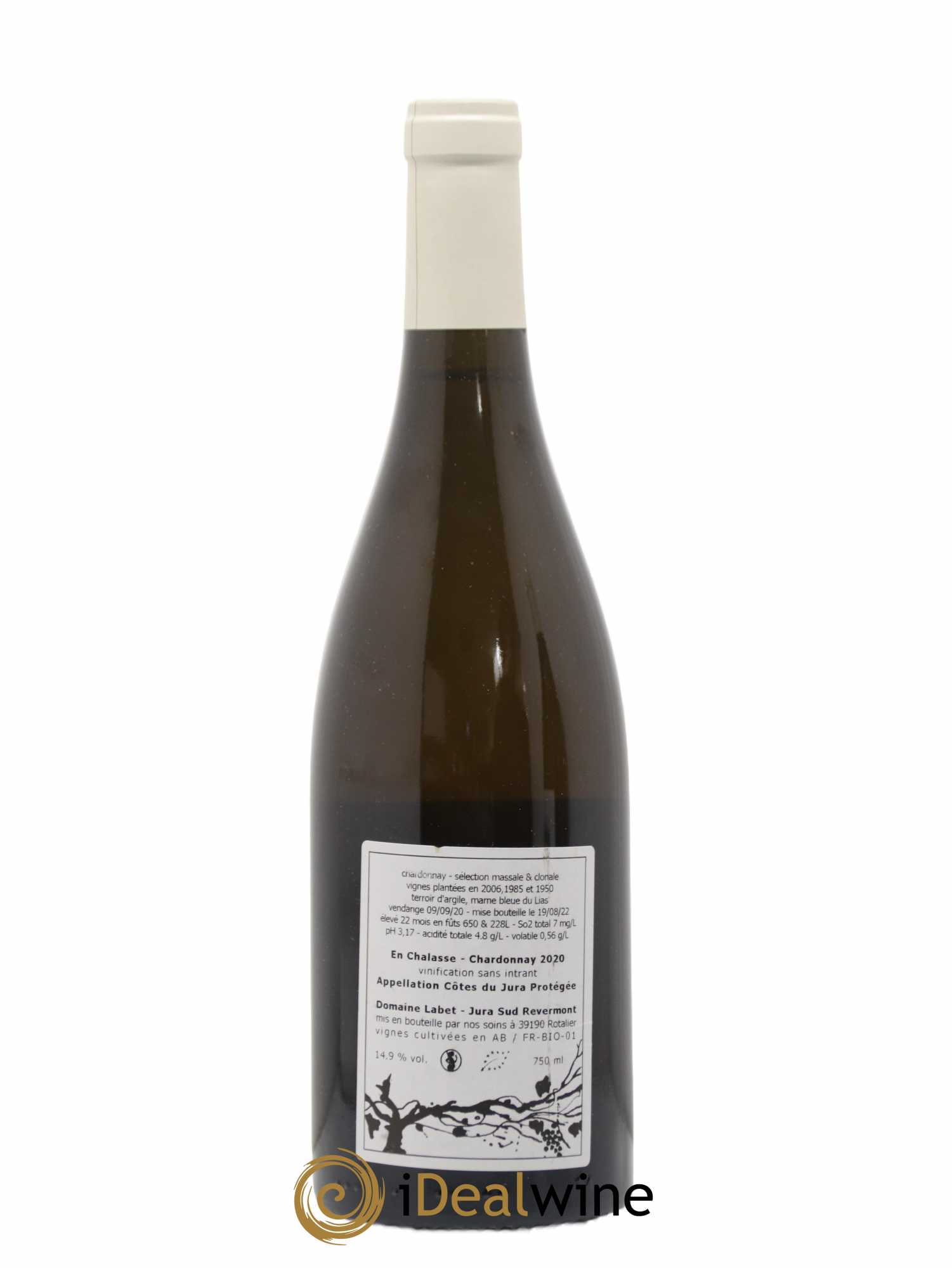 Côtes du Jura Chardonnay En Chalasse Romain - Julien  - Charline Labet 2020 - Lot de 1 bouteille - 1