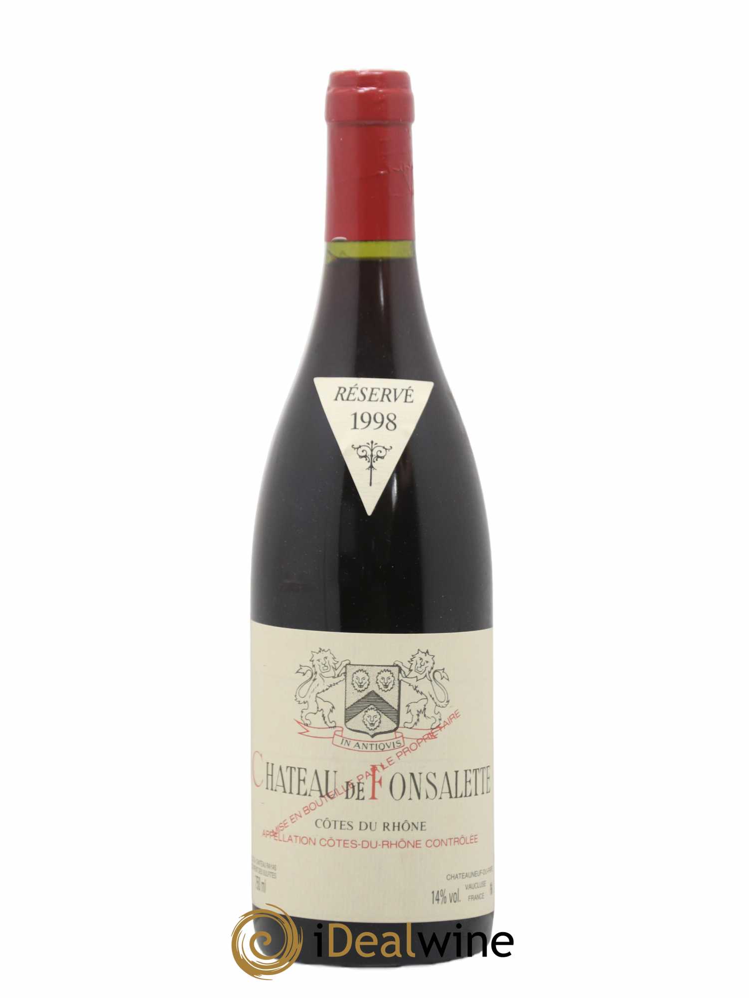 Côtes-du-Rhône Château de Fonsalette Emmanuel Reynaud 1998 - Lot de 1 bouteille - 0