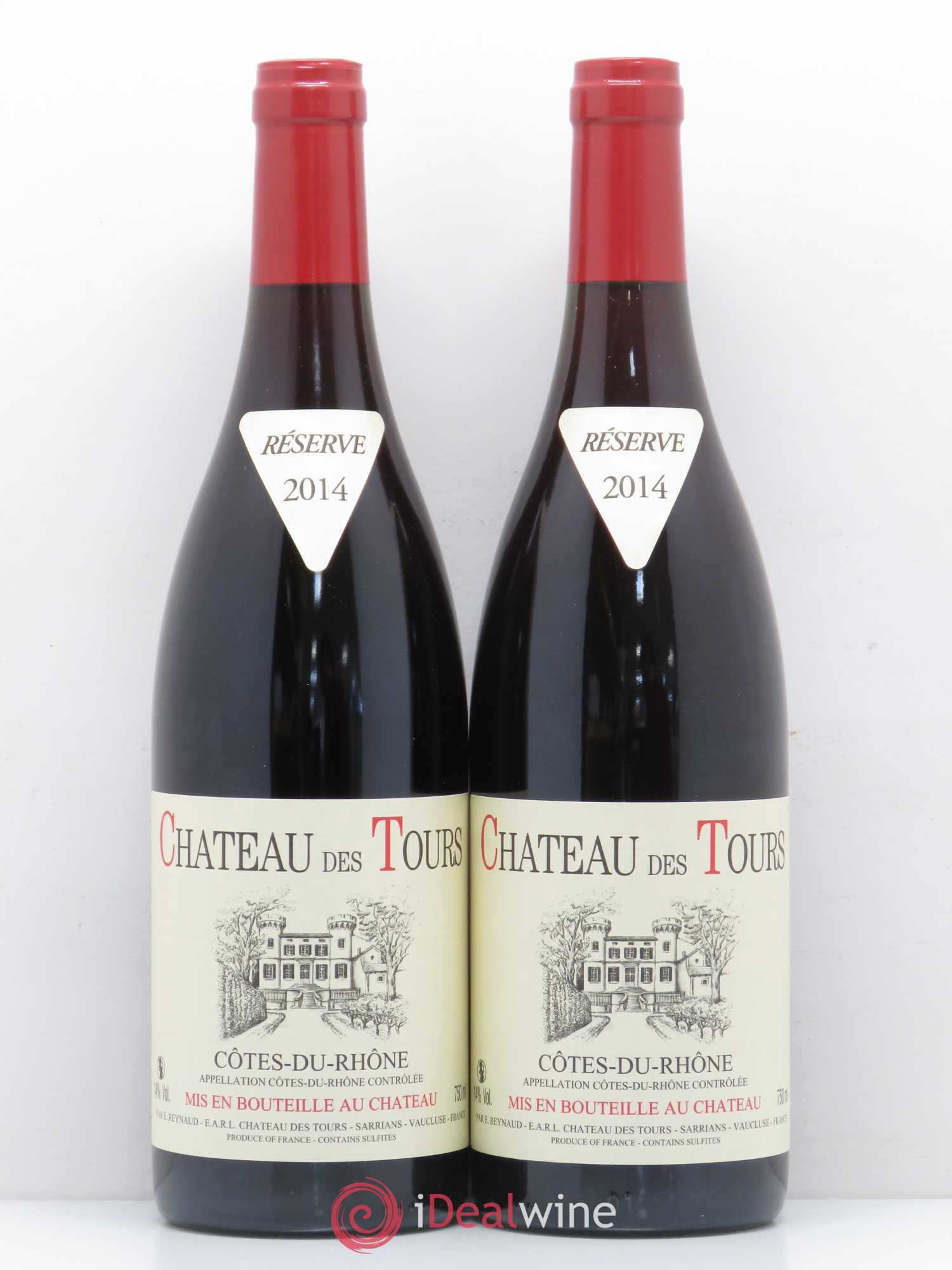 Côtes-du-Rhône Château des Tours Emmanuel Reynaud 2014 - Lot de 2 bouteilles - 0