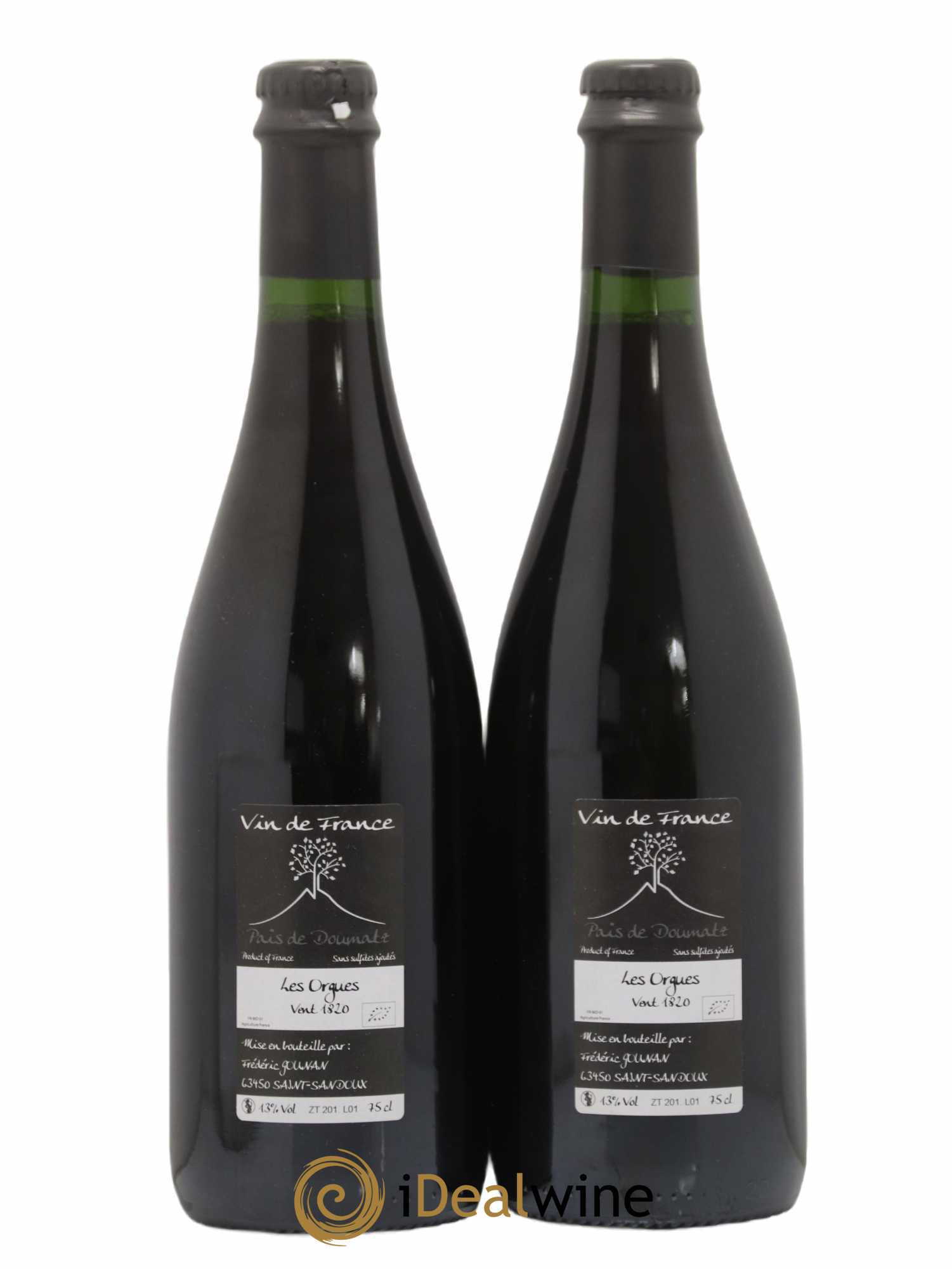 Vin de France Les Orgues Vignoble de l'Arbre Blanc 2018 - Lot de 2 bouteilles - 1