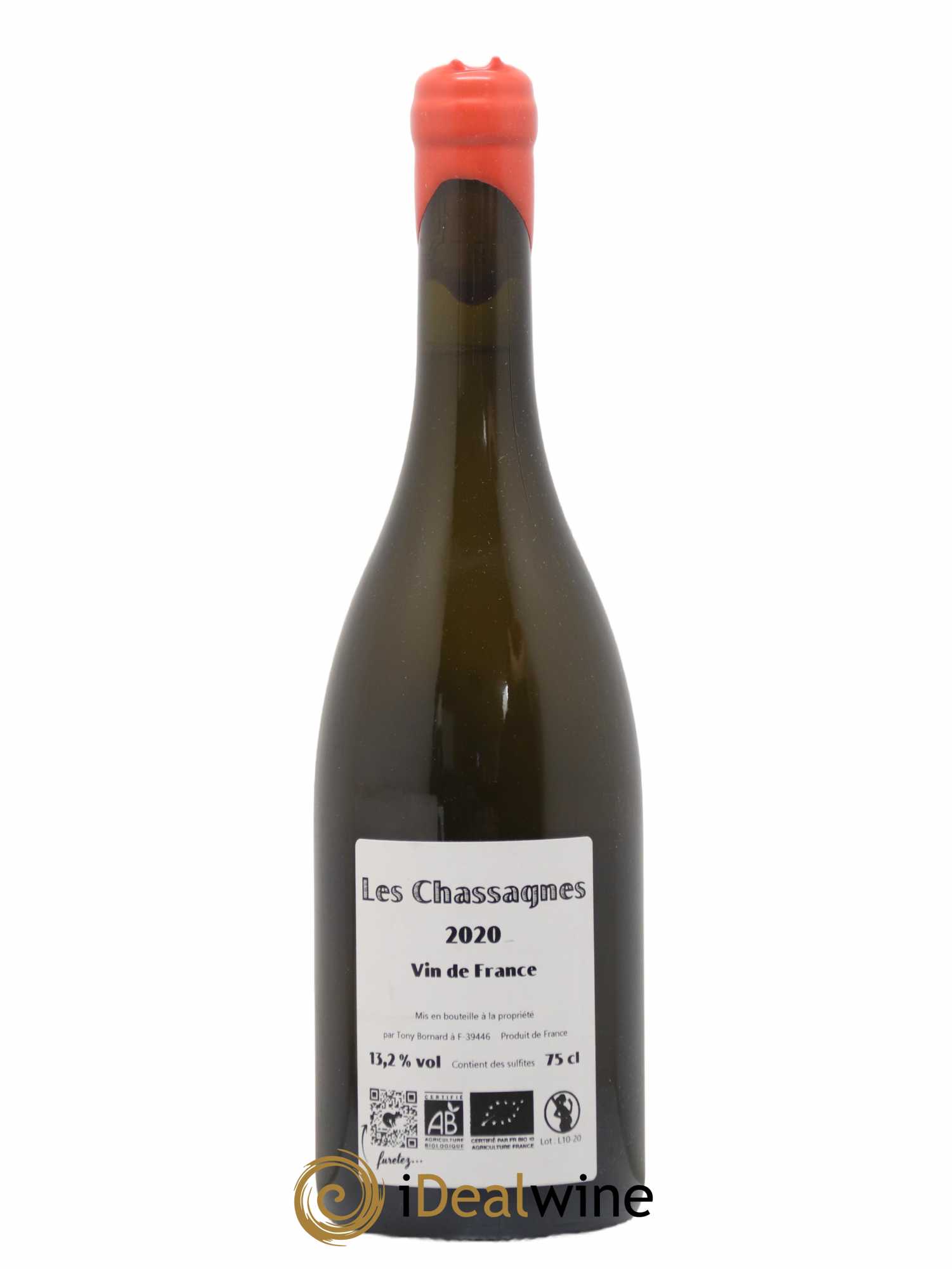 Côtes du Jura Les Chassagnes Savagnin Ouillé Bornard  (sans prix de réserve) 2020 - Lot de 1 bouteille - 1