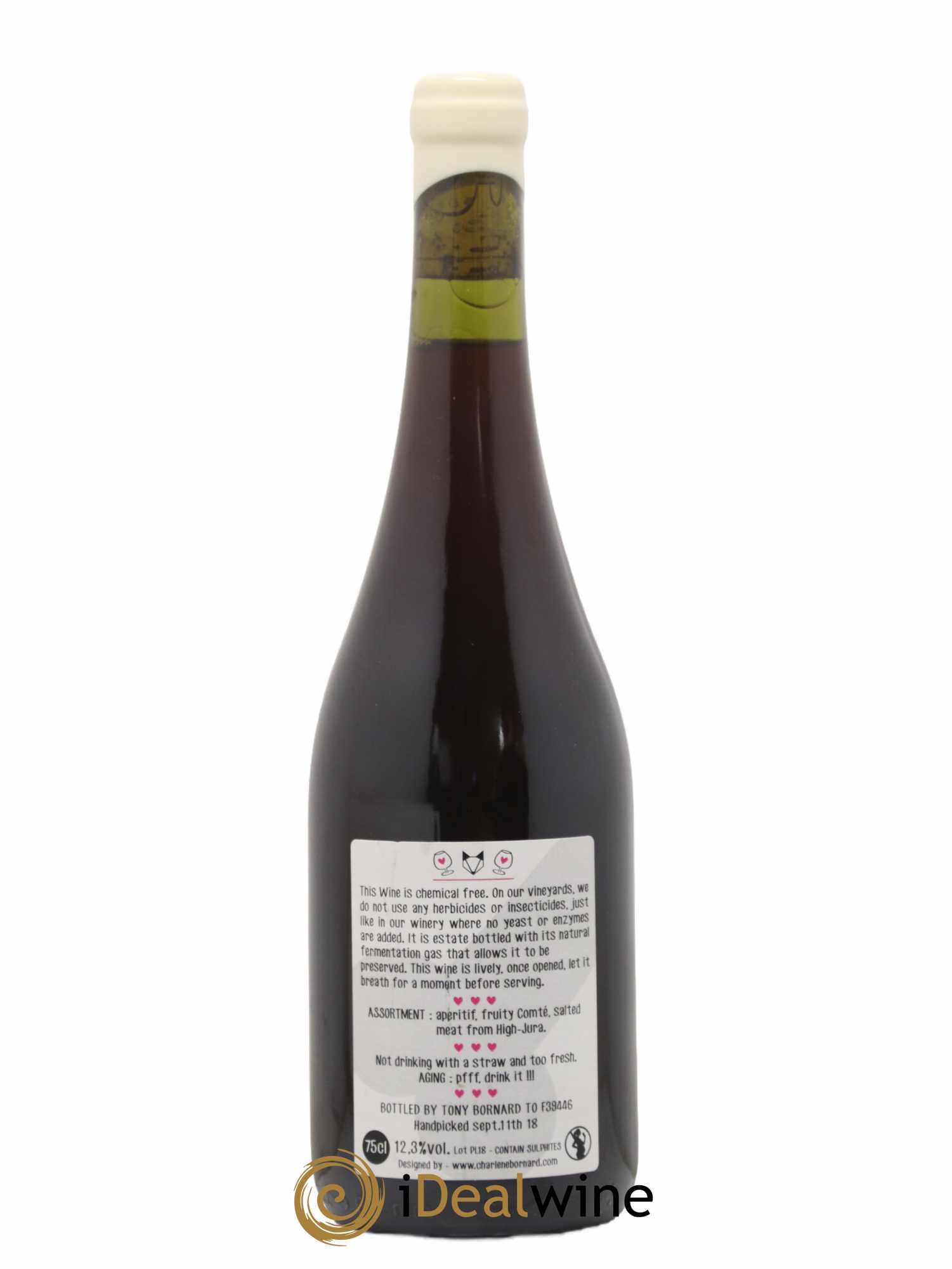 Vin de France Vin de Poulsard Tony Bornard (sans prix de réserve) 2018 - Lot de 1 bouteille - 1