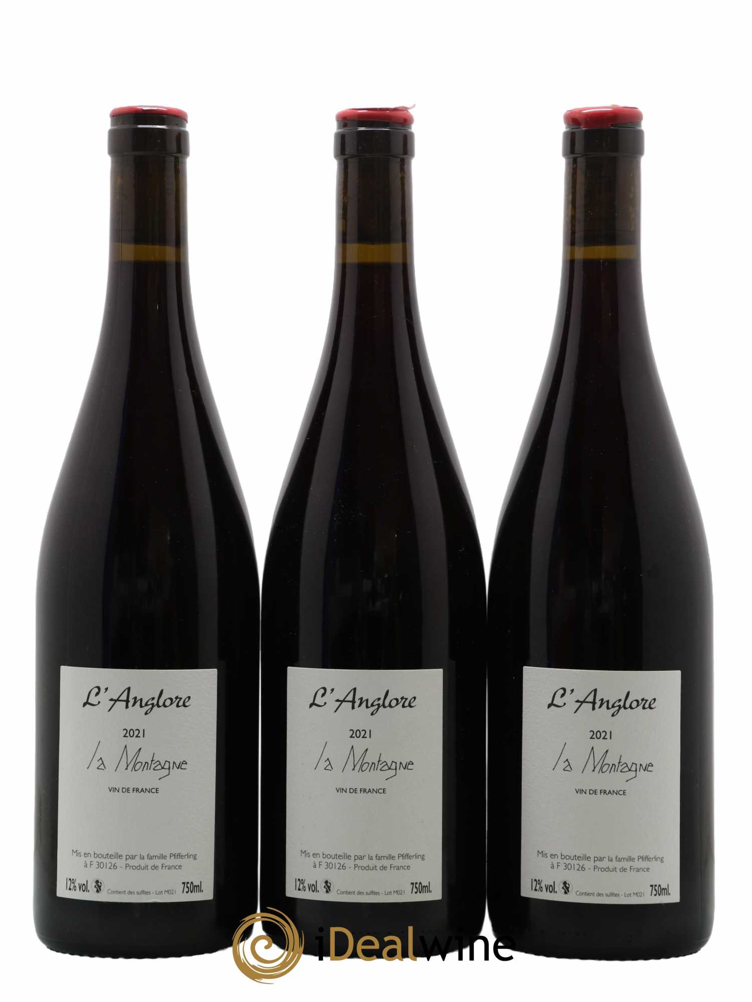 Vin de France La Montagne L'Anglore 2021 - Lot de 3 bouteilles - 1