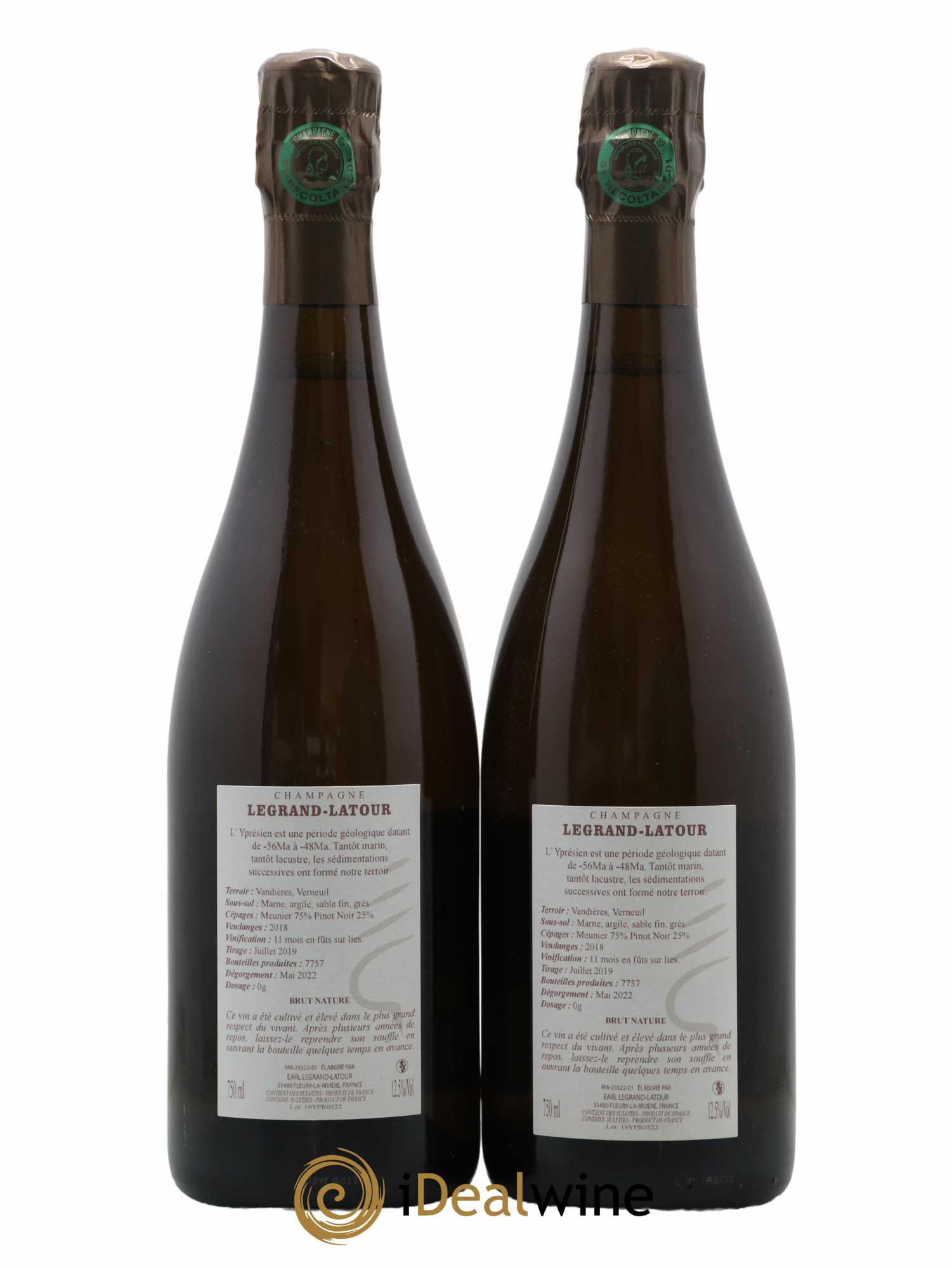 Yprésien Legrand Latour 2018 - Lot de 2 bouteilles - 1