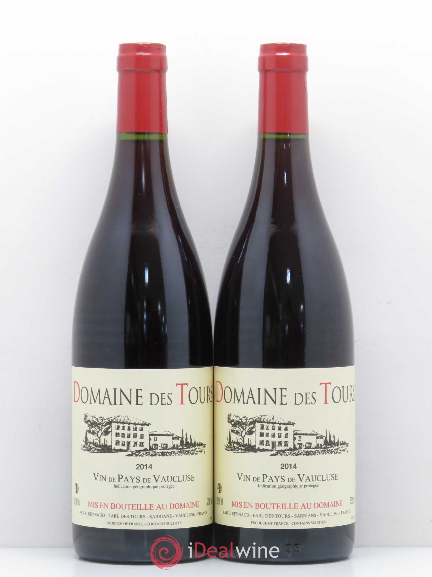 Vaucluse (Vin de Pays de Vaucluse) Domaine des Tours Emmanuel Reynaud 2014 - Lot de 2 bouteilles - 0