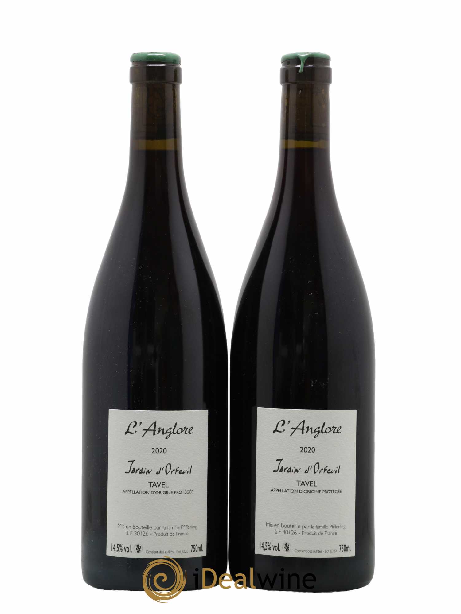 Tavel Jardin d'Orfeuil L'Anglore 2020 - Lot de 2 bouteilles - 1