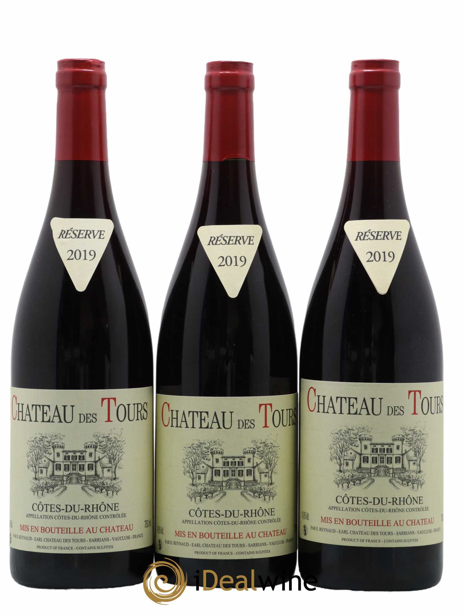 Côtes-du-Rhône Château des Tours Emmanuel Reynaud 2019 - Lot de 6 bouteilles - 1