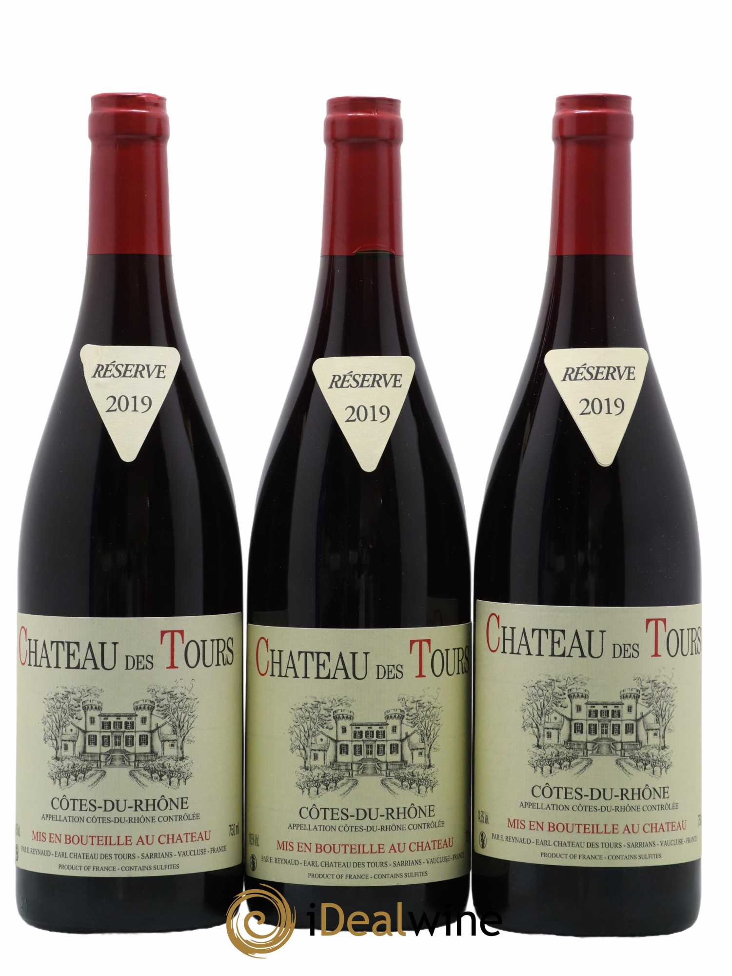 Côtes-du-Rhône Château des Tours Emmanuel Reynaud 2019 - Lot de 6 bouteilles - 2