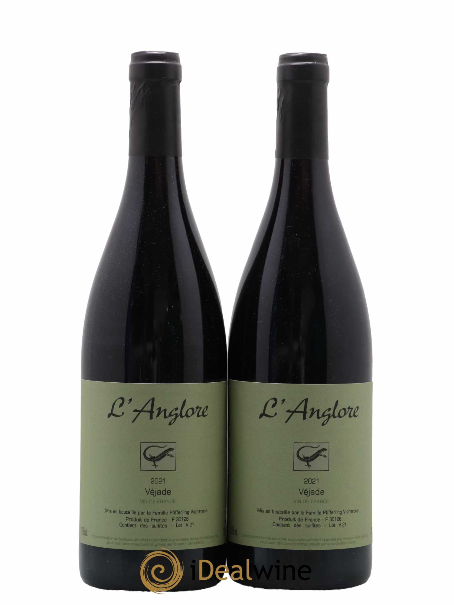 Vin de France Véjade L'Anglore 2021 - Lot de 2 bouteilles - 0
