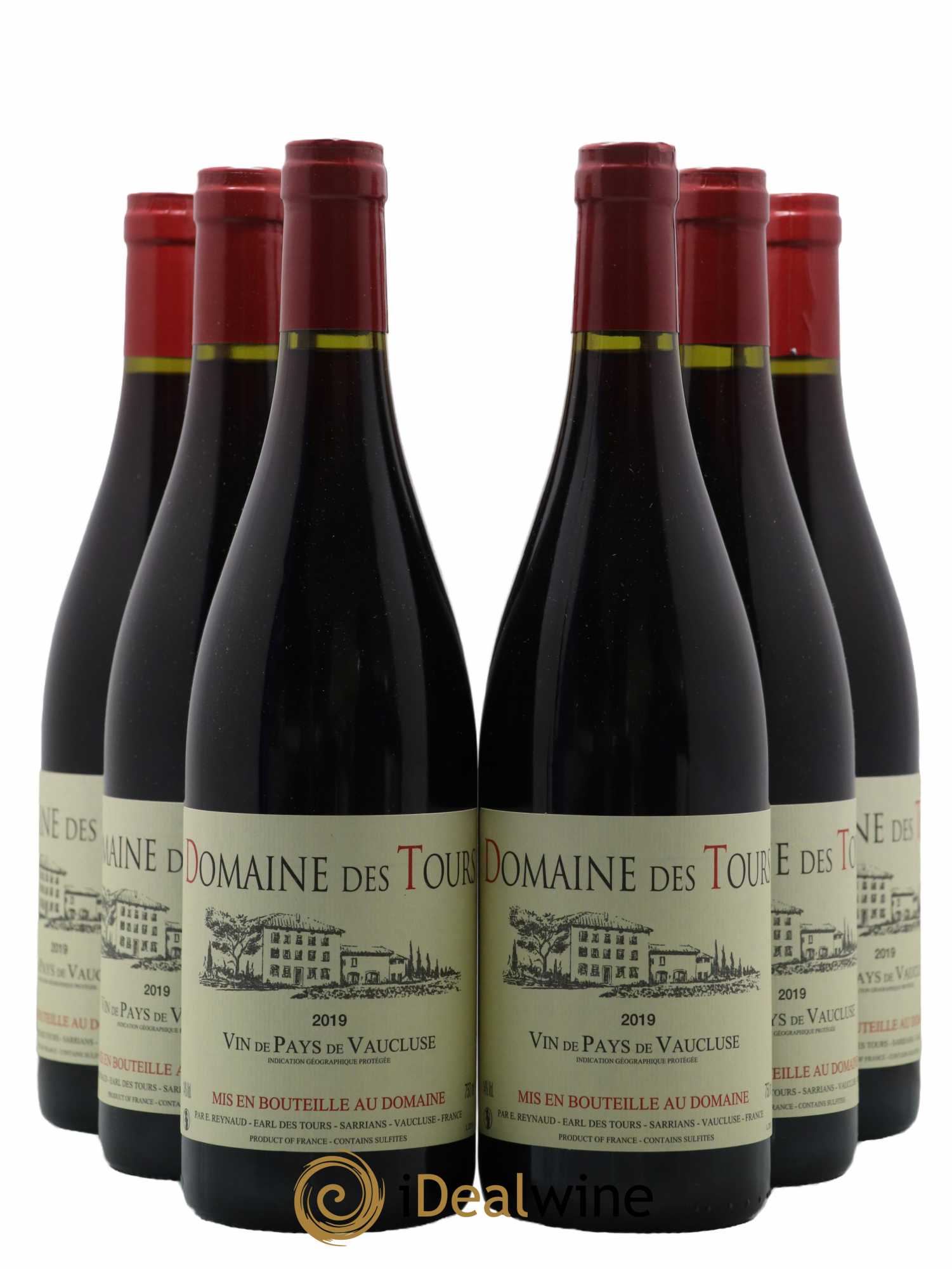Vaucluse (Vin de Pays de Vaucluse) Domaine des Tours Emmanuel Reynaud 2019 - Lot de 6 bouteilles - 0
