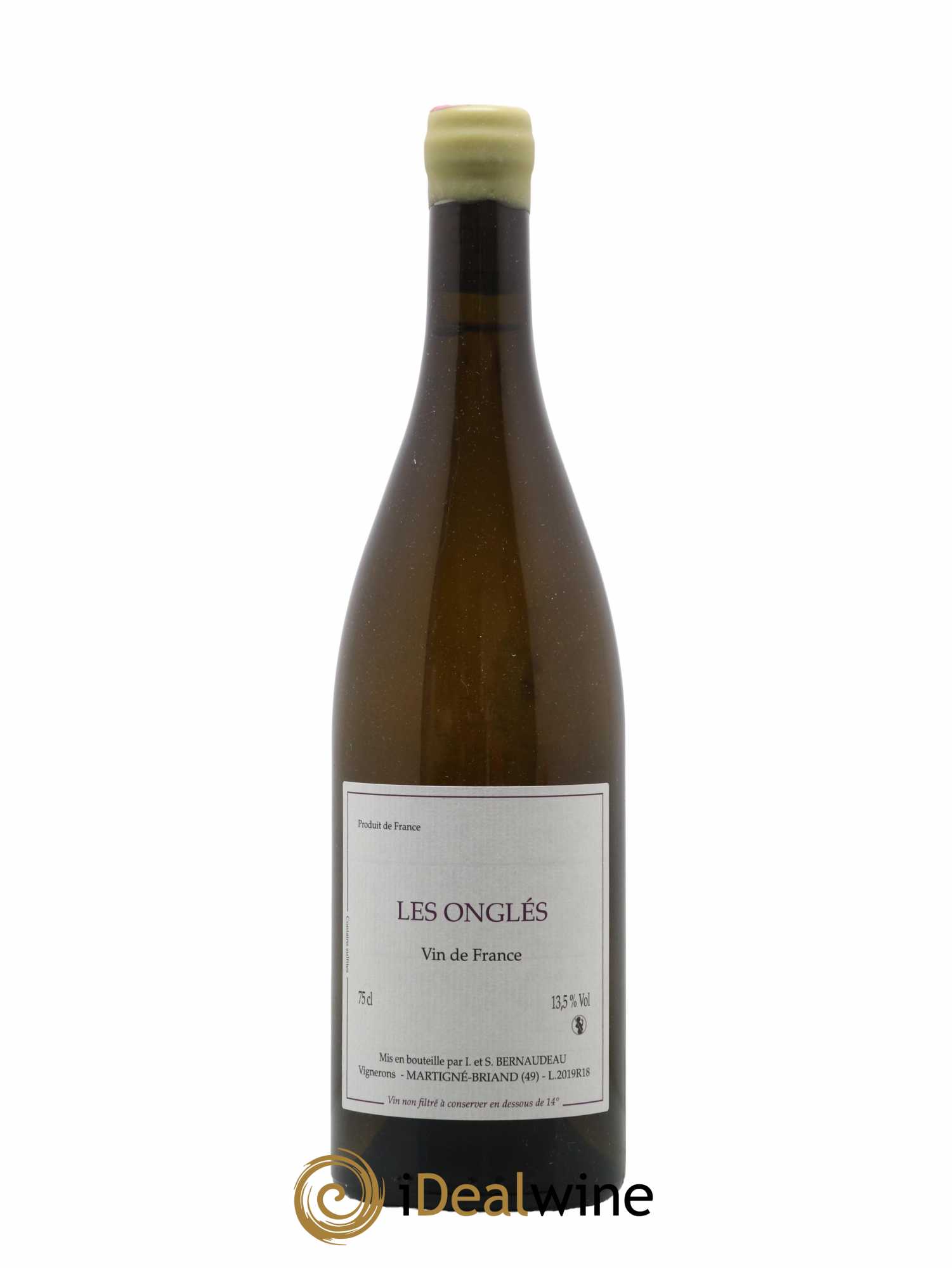 Vin de France Les Onglés Stéphane Bernaudeau 2019 - Lot de 1 bouteille - 0
