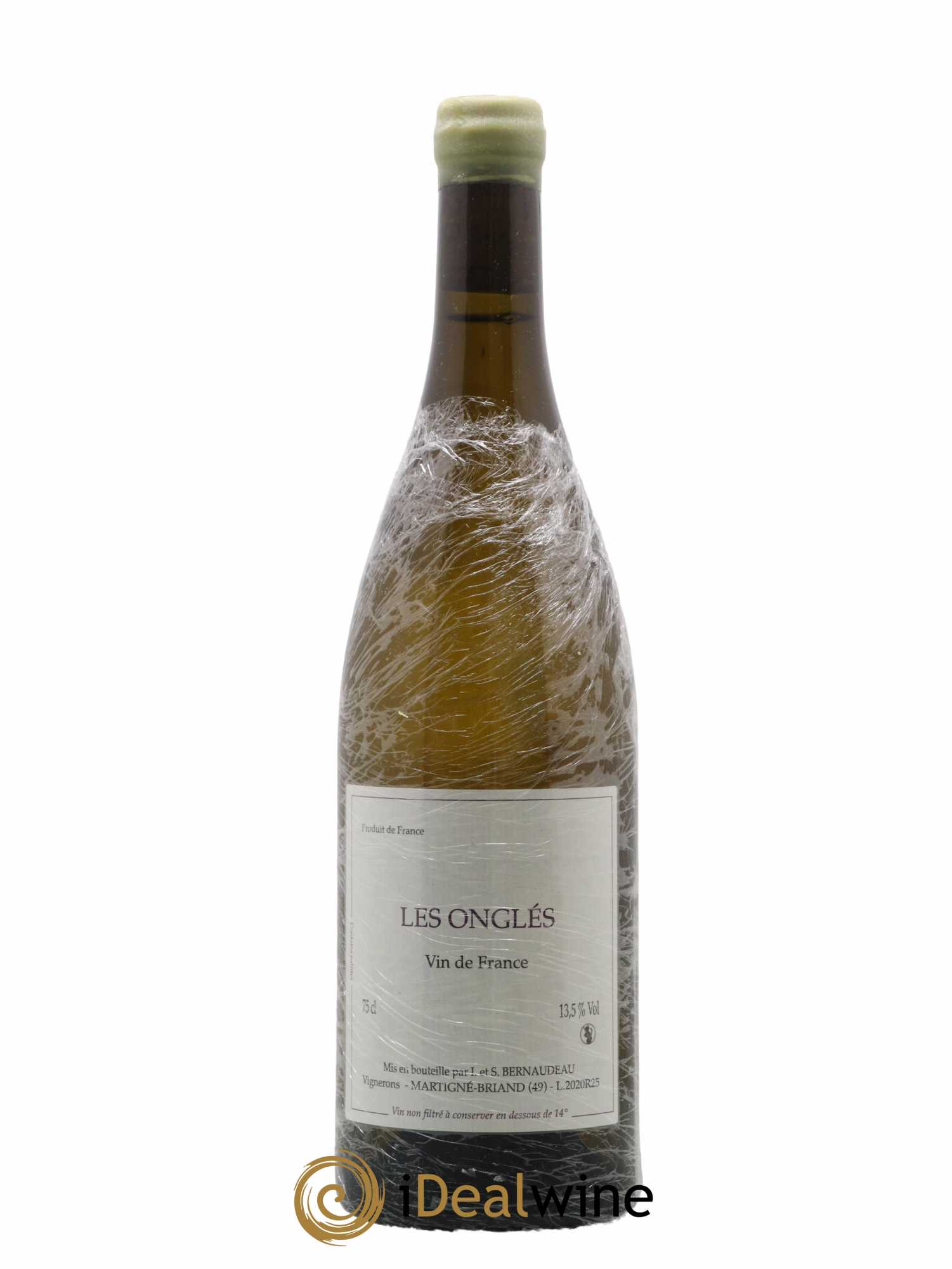 Vin de France Les Onglés Stéphane Bernaudeau 2020 - Lot de 1 bouteille - 0