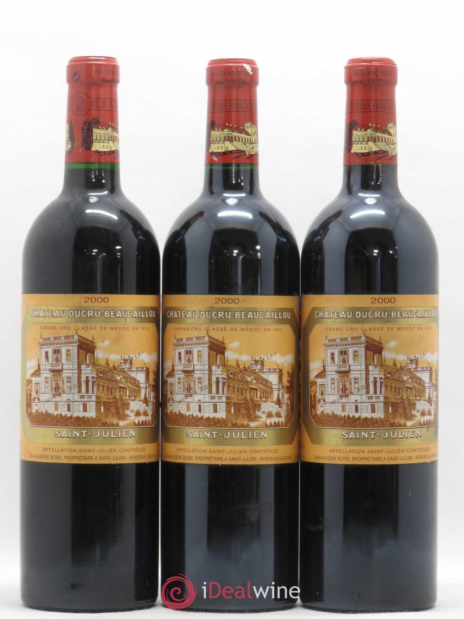 Château Ducru Beaucaillou 2ème Grand Cru Classé 2000 - Lot de 3 bouteilles - 0