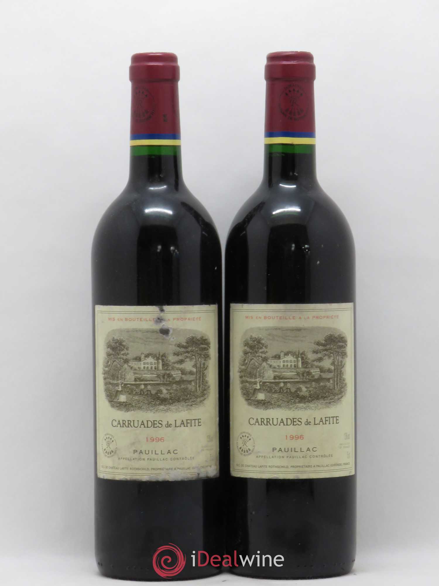 Carruades de Lafite Rothschild Second Vin 1996 - Lot de 2 bouteilles - 0