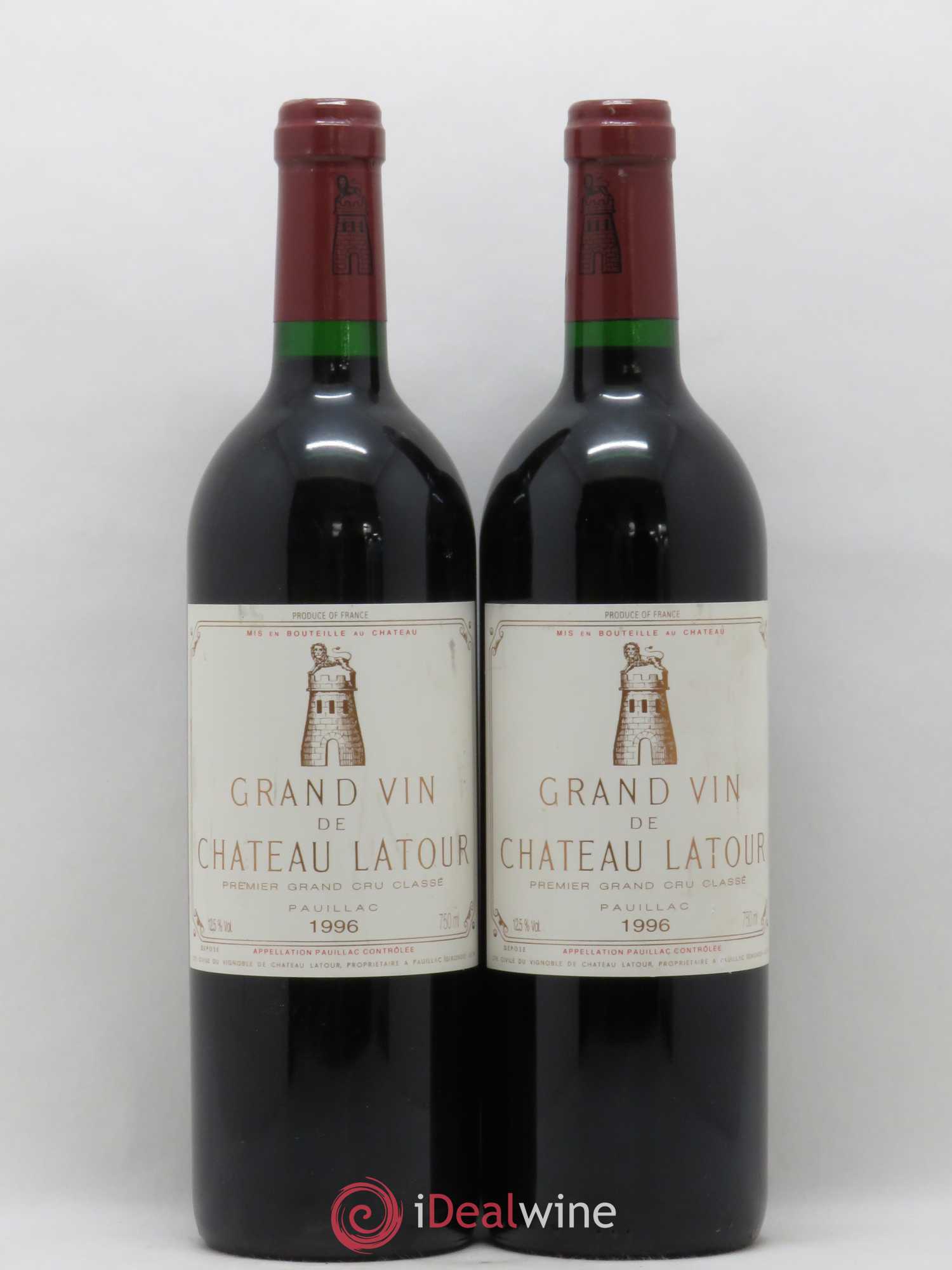 Château Latour 1er Grand Cru Classé 1996 - Lot de 2 bouteilles - 0