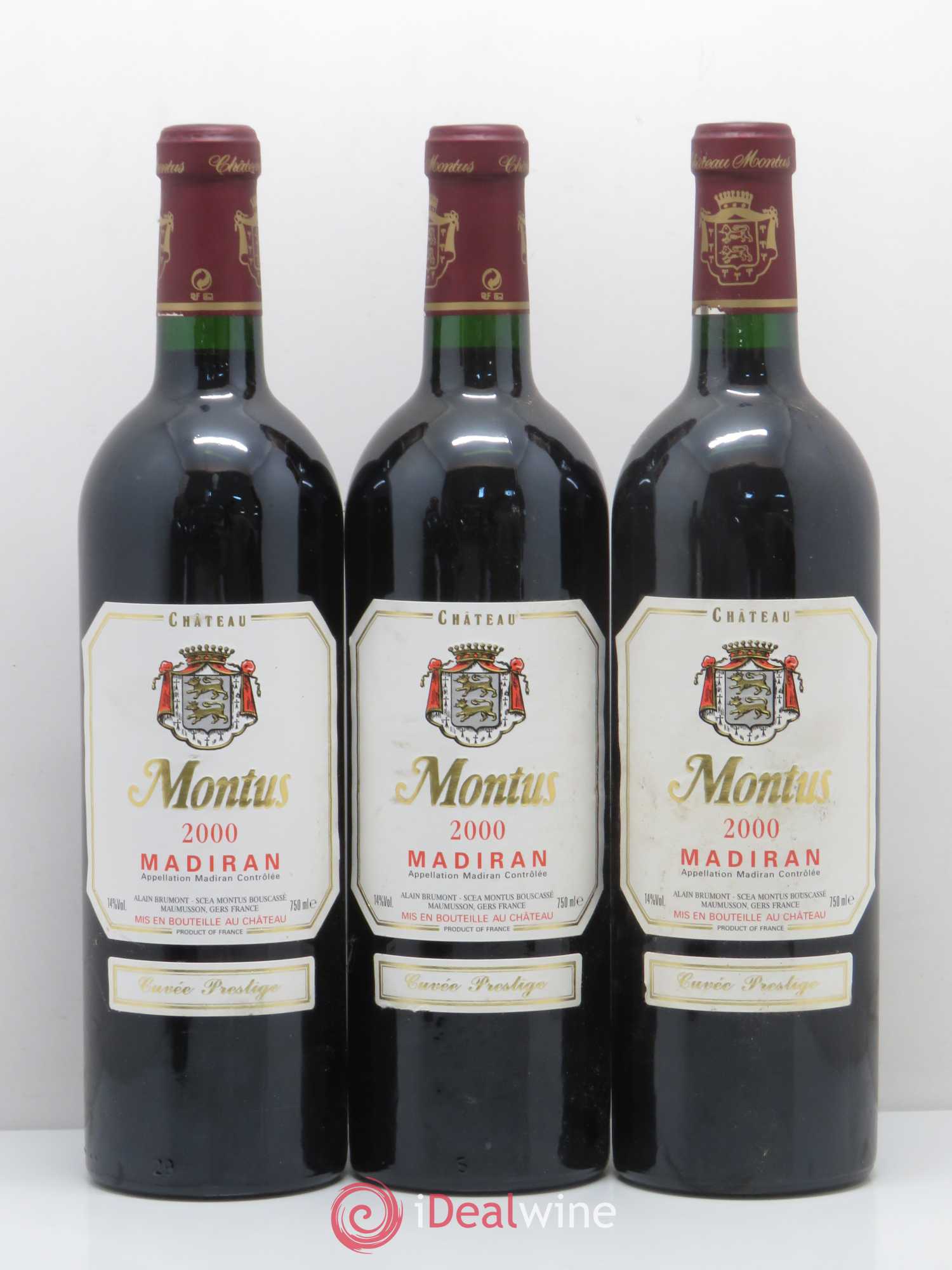 Madiran Château Montus-Prestige Alain Brumont 2000 - Lot de 6 bouteilles - 1