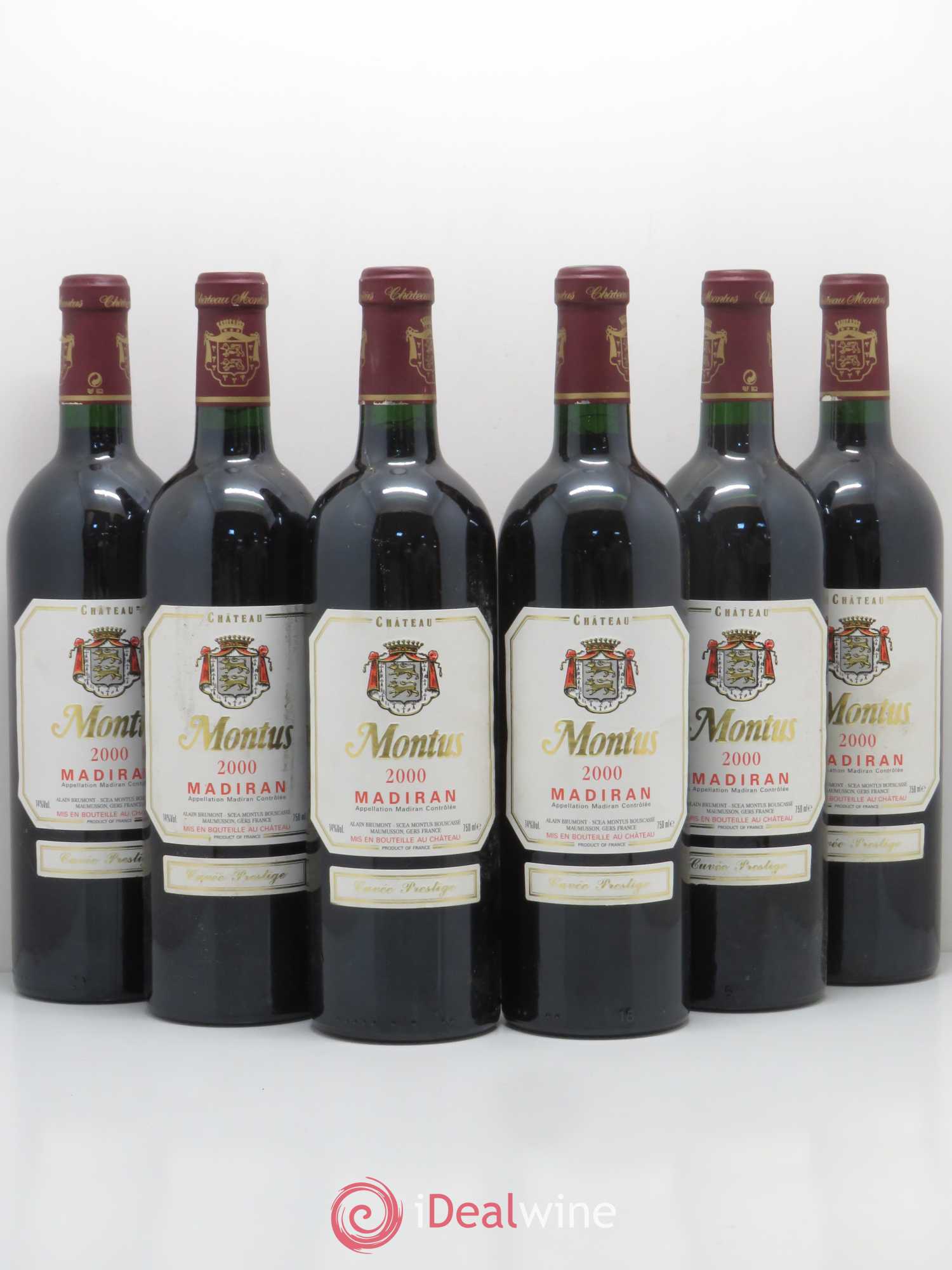 Madiran Château Montus-Prestige Alain Brumont 2000 - Lot de 6 bouteilles - 0