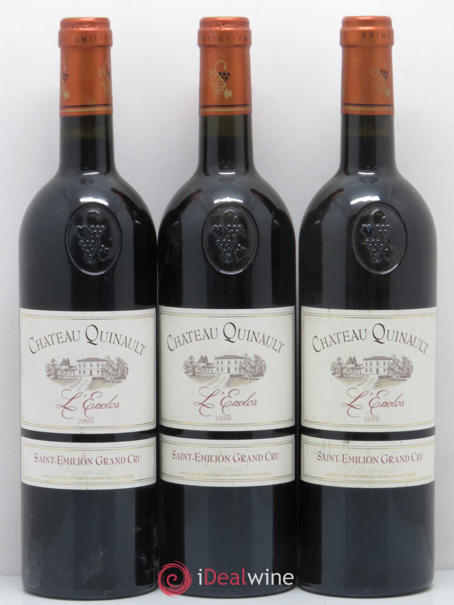 Château Quinault L'Enclos 2000 - Lot de 3 bouteilles - 0