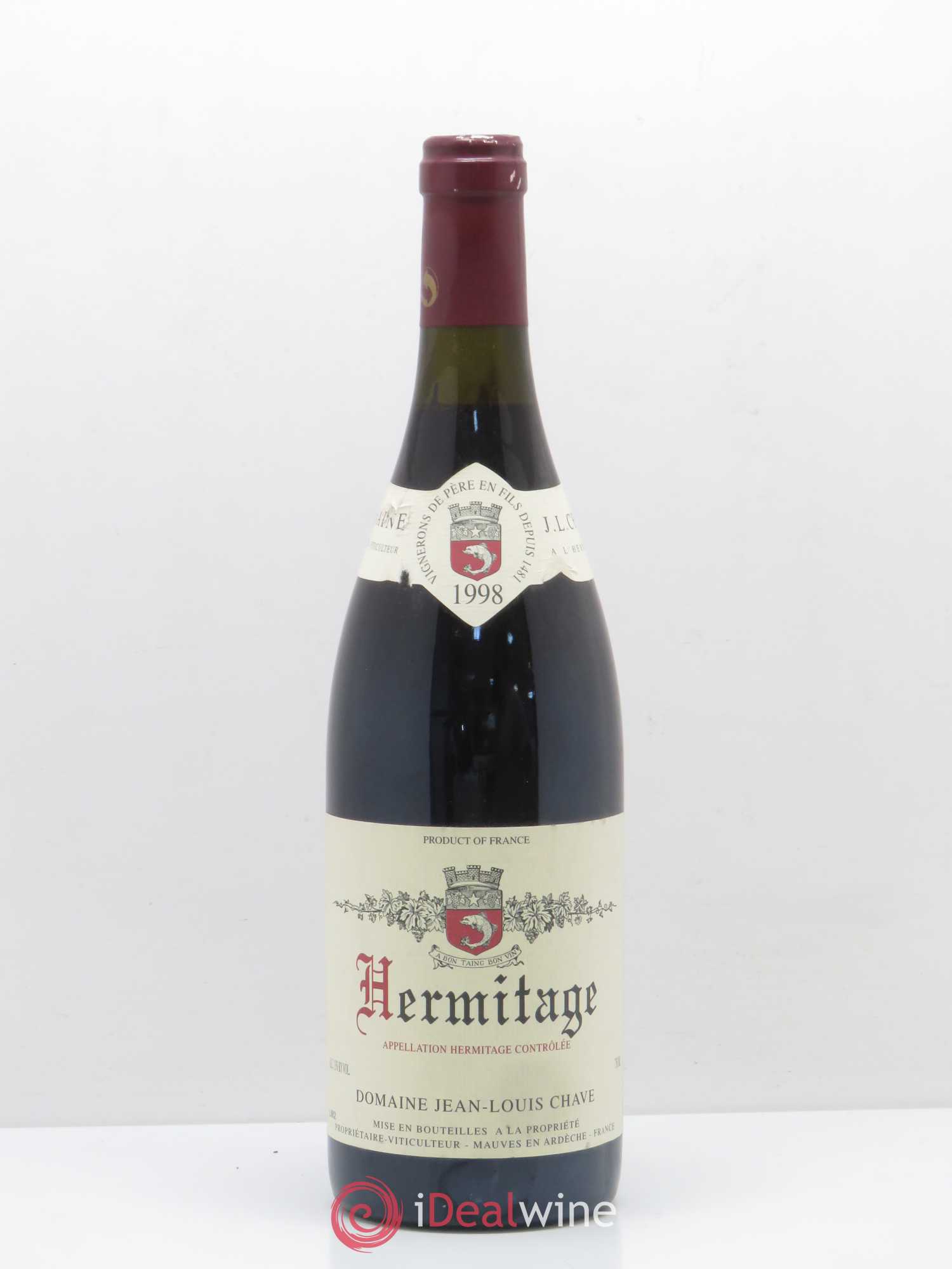 Hermitage Jean-Louis Chave 1998 - Lot de 1 bouteille - 0
