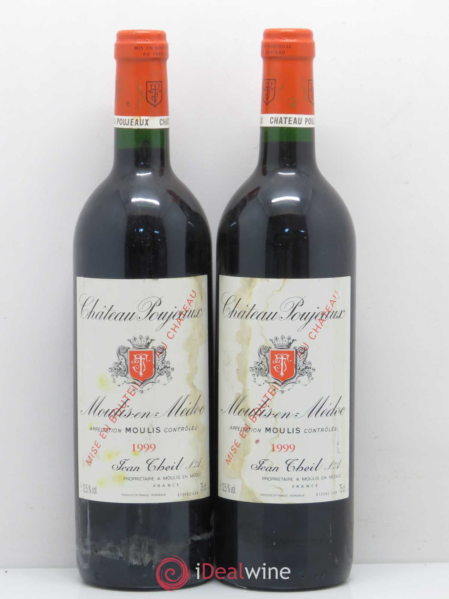 Château Poujeaux 1999 - Lot de 2 bouteilles - 0