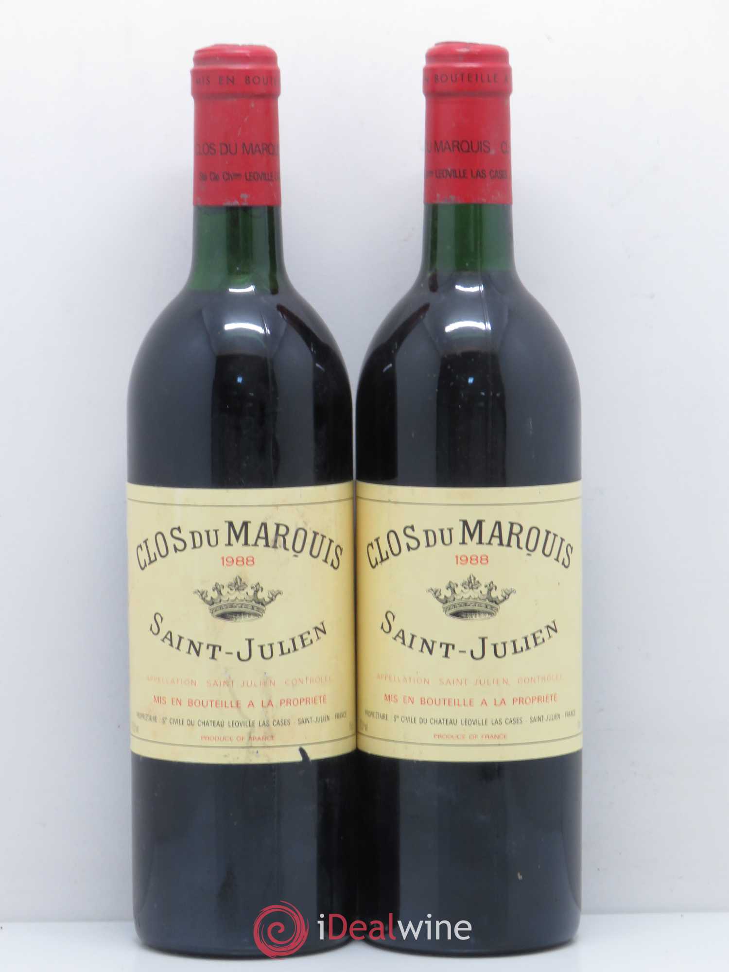 Clos du Marquis (sans prix de réserve) 1988 - Lot de 2 bouteilles - 0