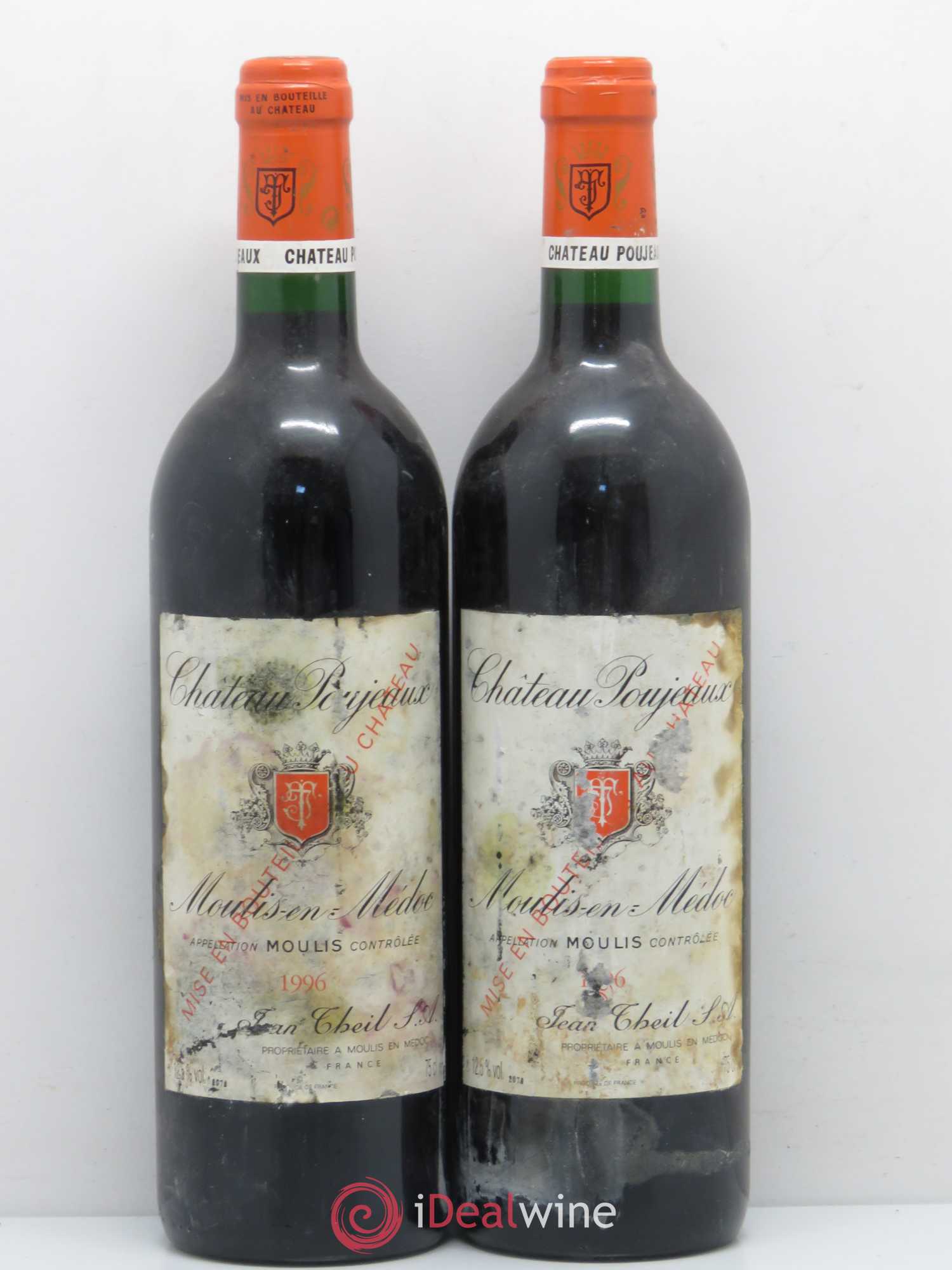 Château Poujeaux (sans prix de réserve) 1996 - Lot de 2 bouteilles - 0