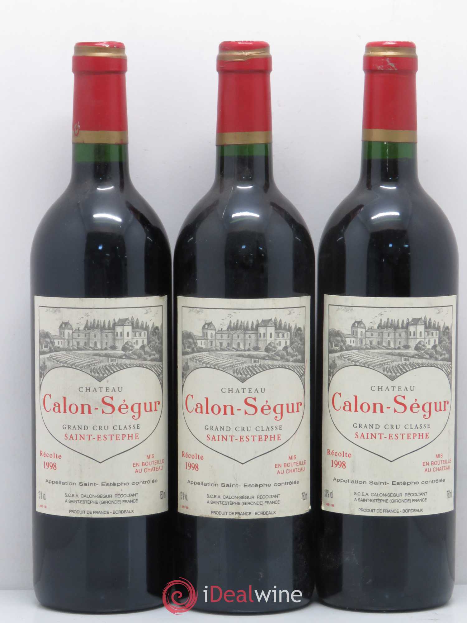Château Calon Ségur 3ème Grand Cru Classé 1998 - Lot de 6 bouteilles - 2