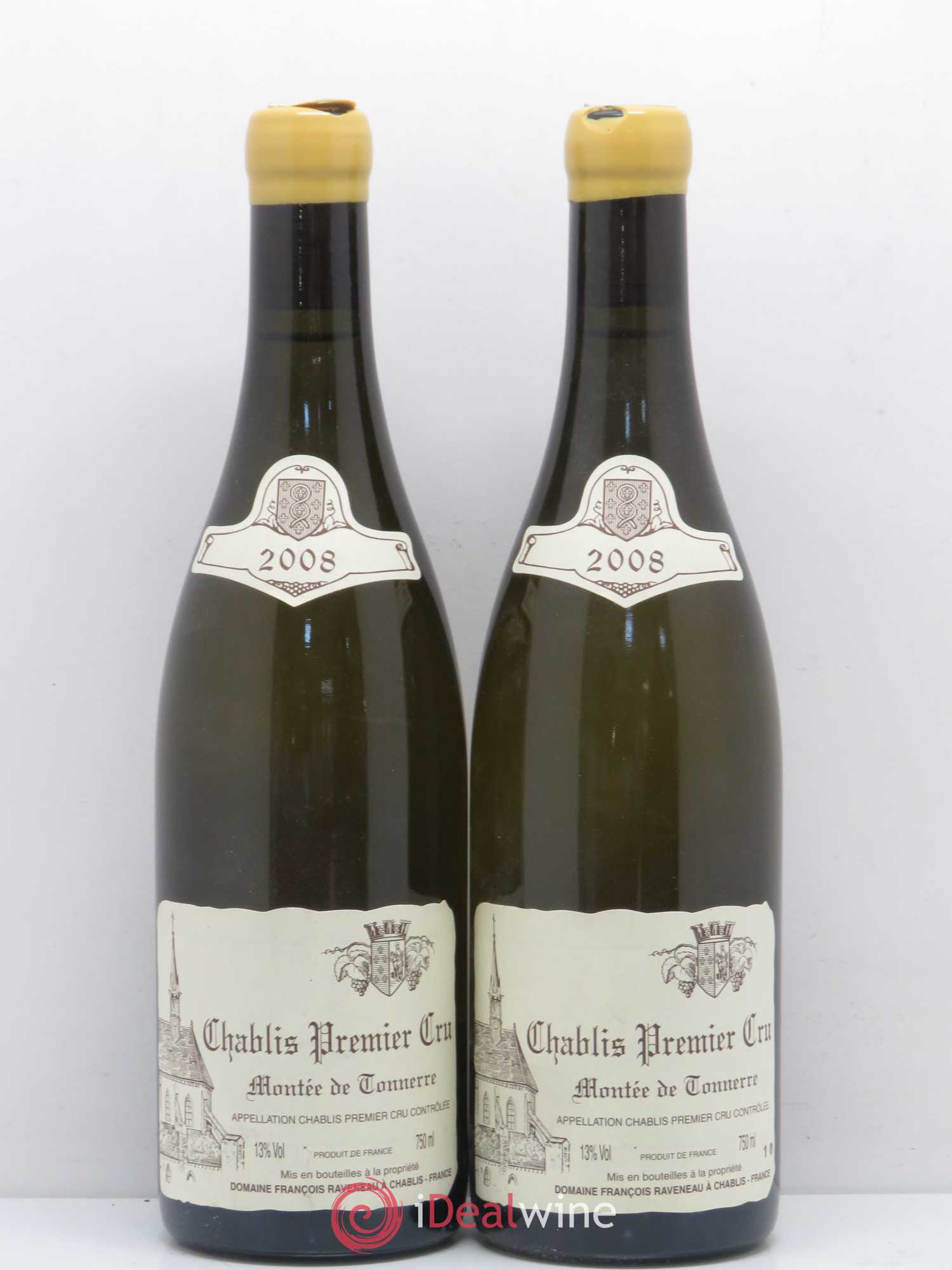 Chablis 1er Cru Montée de Tonnerre Raveneau (Domaine) 2008 - Lot de 2 bouteilles - 0
