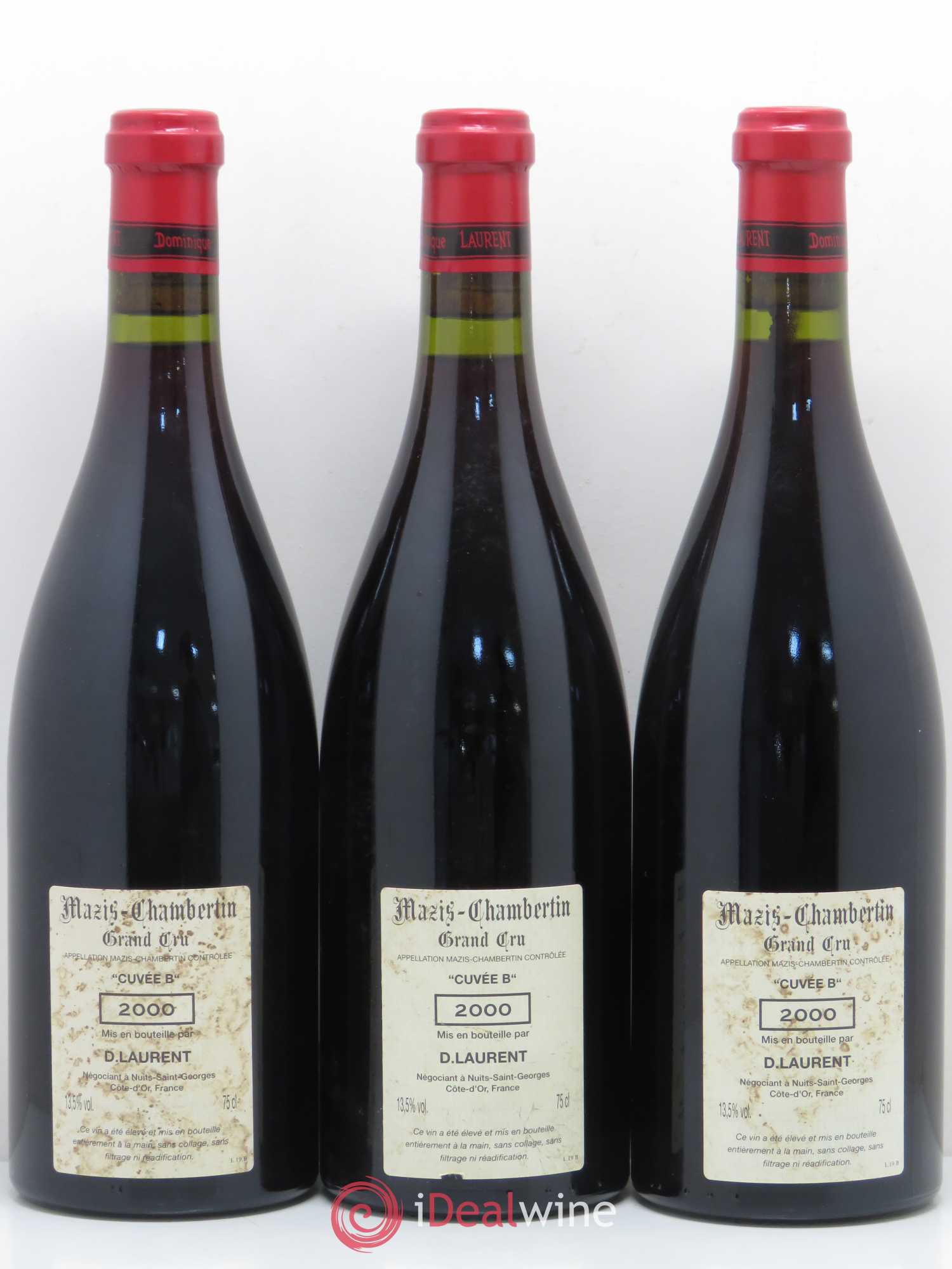 Mazis-Chambertin Grand Cru Dominique Laurent Cuvée B 2000 - Lot de 3 bouteilles - 1