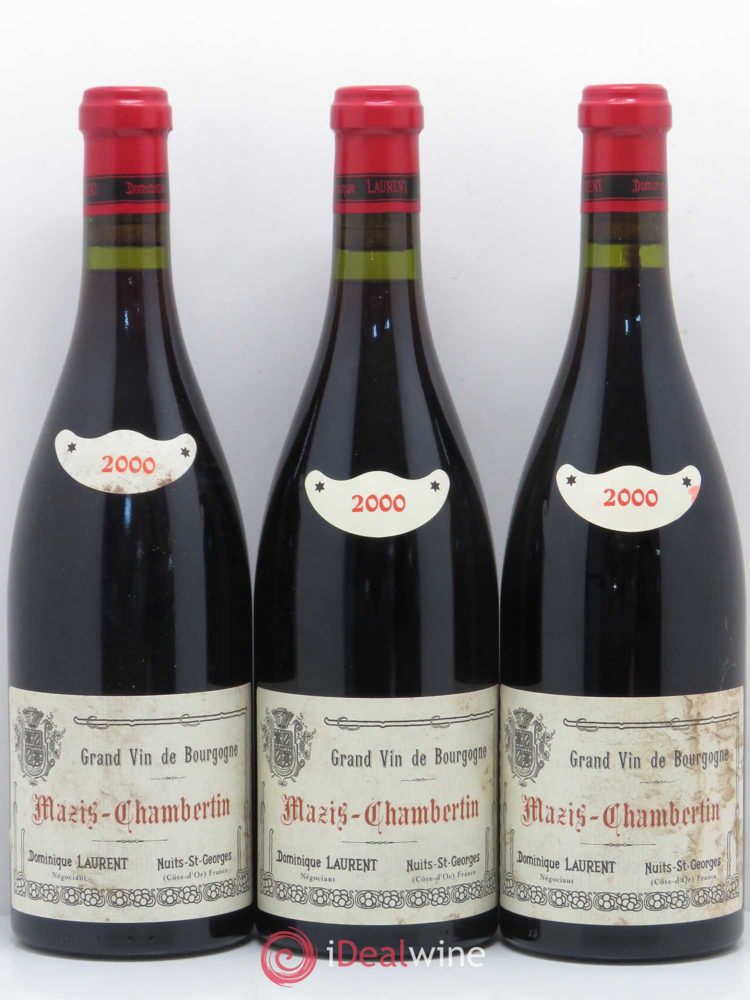 Mazis-Chambertin Grand Cru Dominique Laurent Cuvée B 2000 - Lot de 3 bouteilles - 0