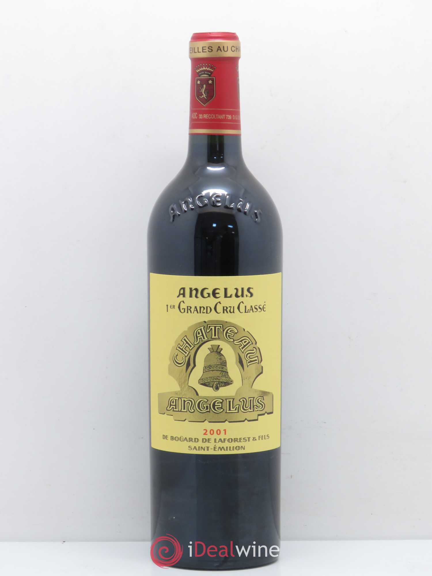 Château Angélus 1er Grand Cru Classé A 2001 - Lot de 1 bouteille - 0