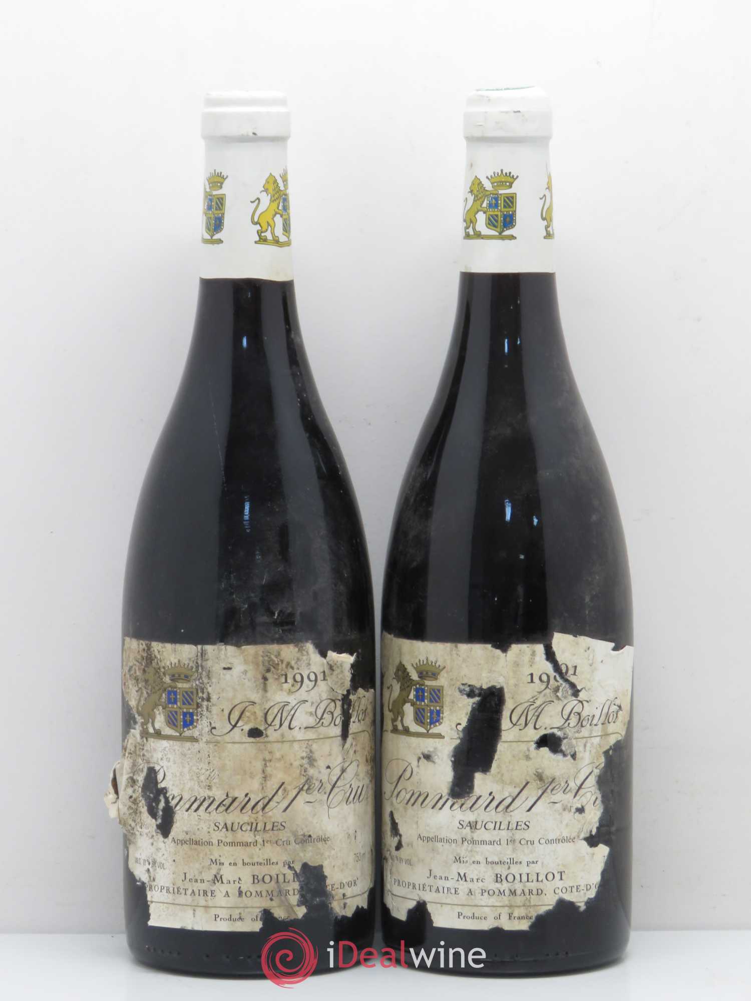 Pommard 1er Cru Les Saucilles Domaine Jean Marc Boillot 1991 - Posten von 2 Flaschen - 0