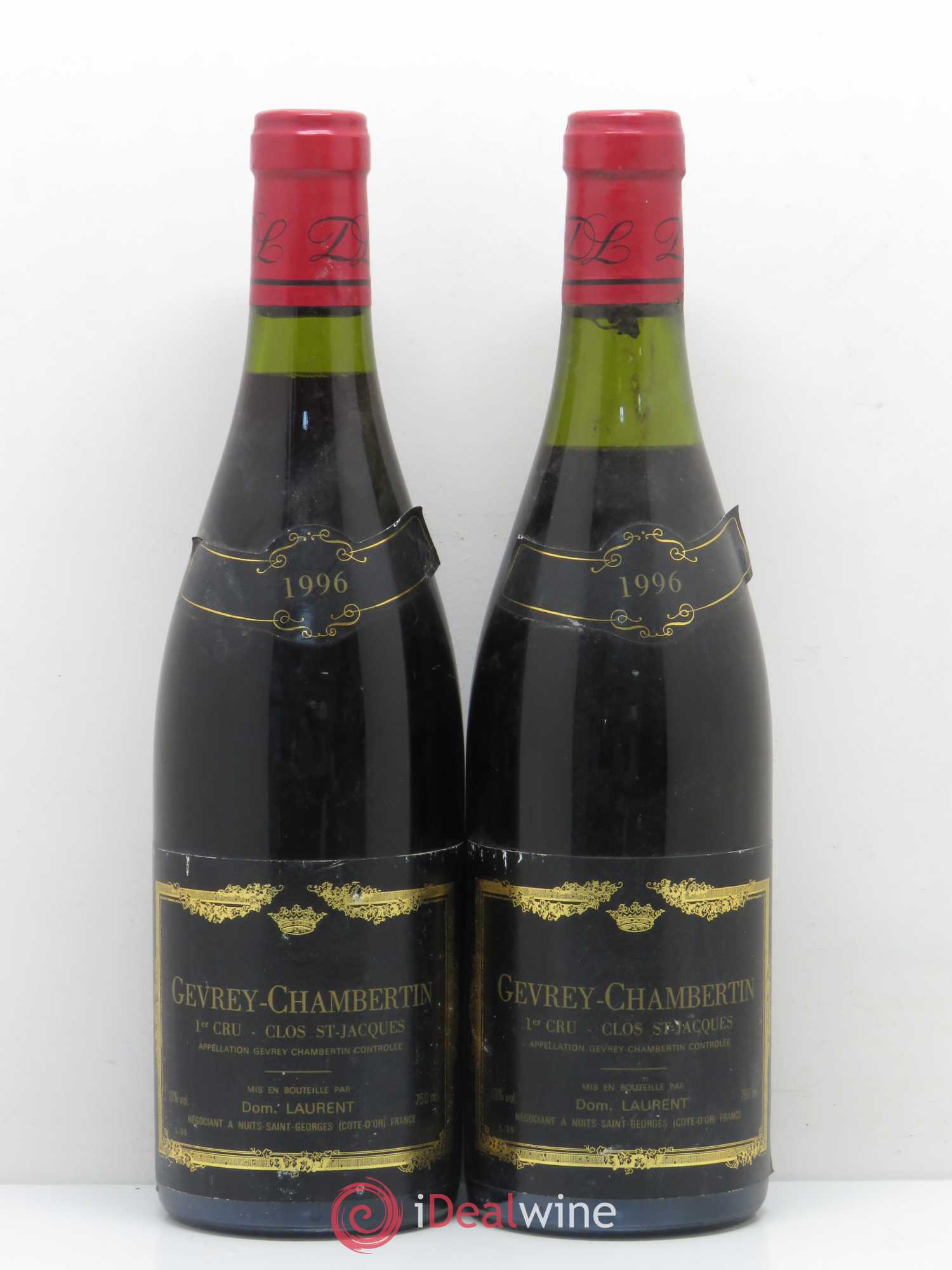 Gevrey-Chambertin 1er Cru Clos Saint Jacques Dominique Laurent 1996 - Lot de 2 bouteilles - 0