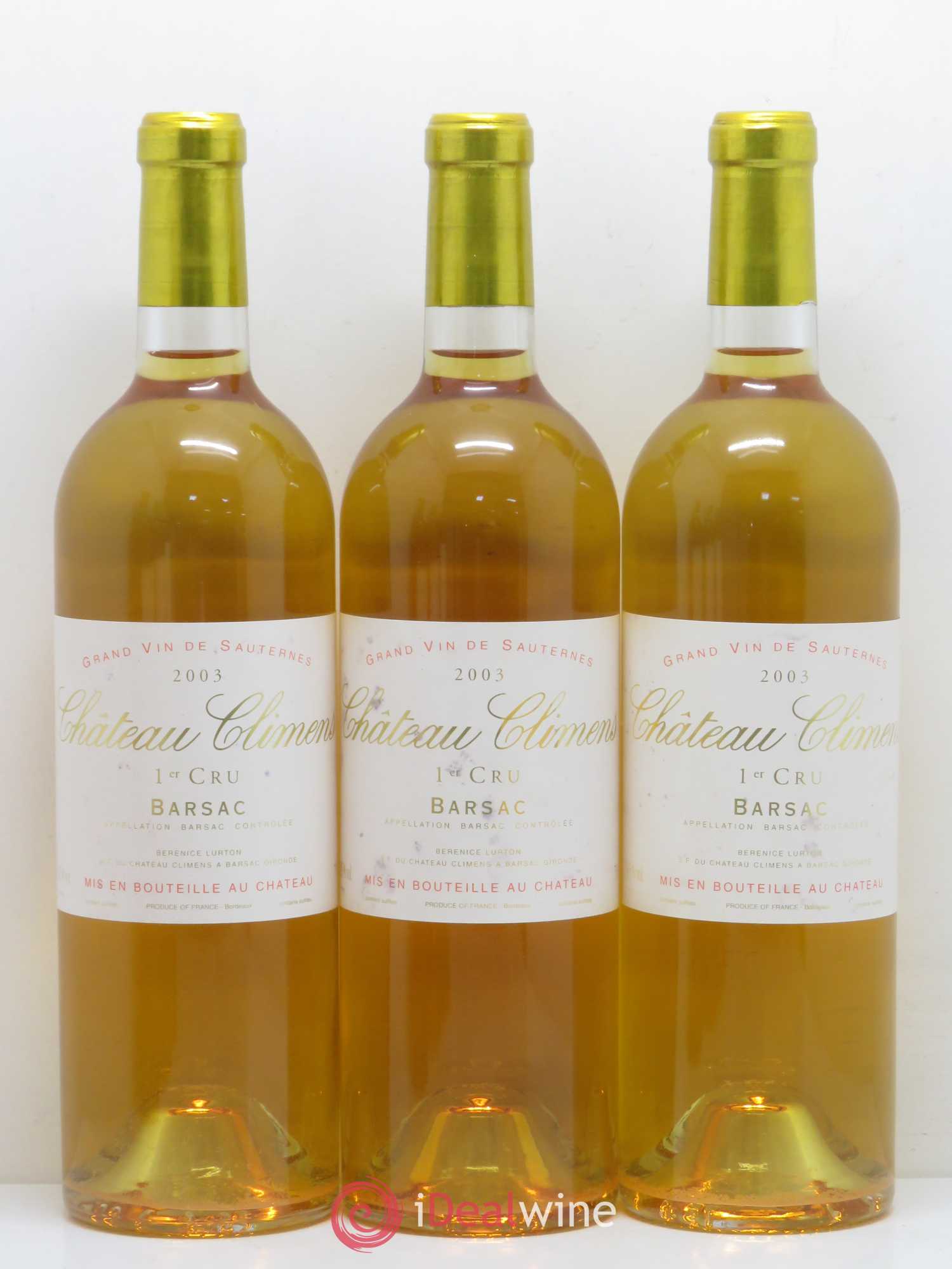 Château Climens 1er Grand Cru Classé 2003 - Lotto di 6 bottiglie - 1