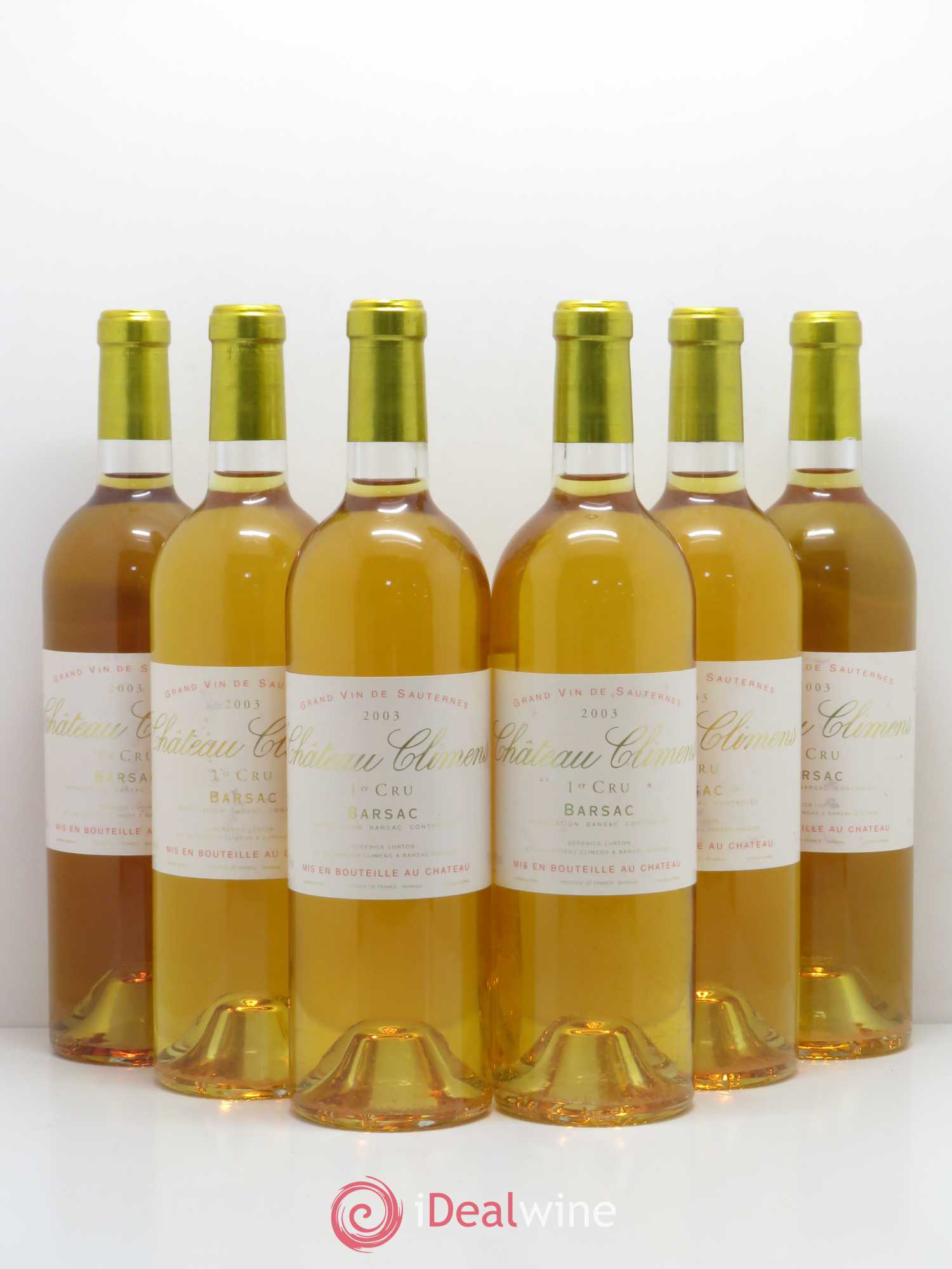 Château Climens 1er Grand Cru Classé 2003 - Lotto di 6 bottiglie - 0