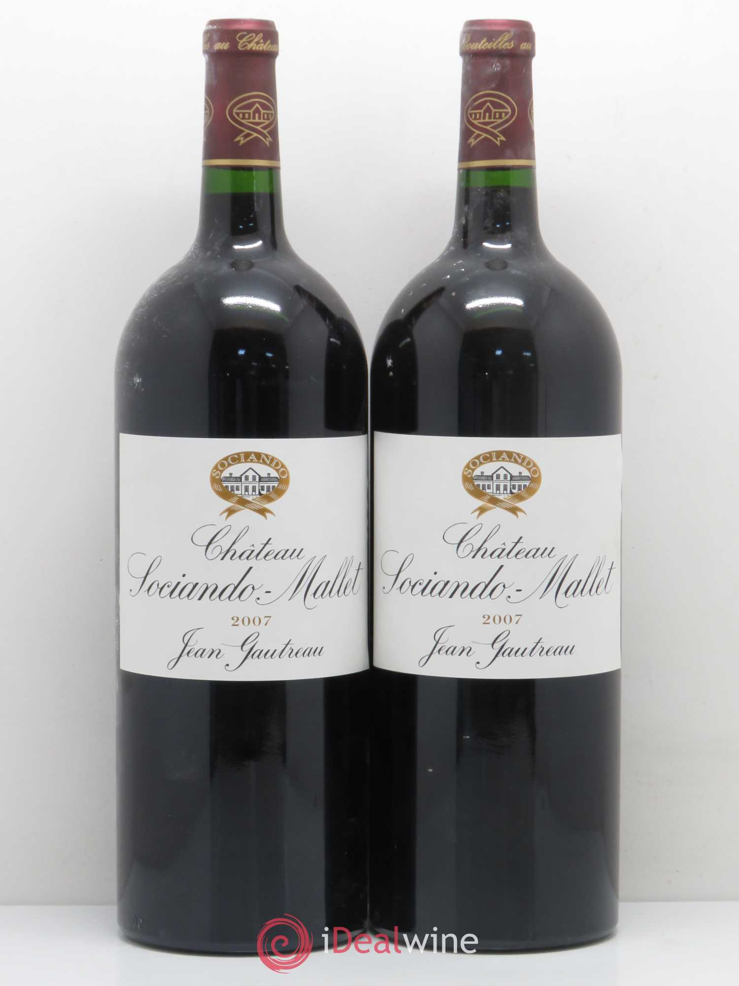 Château Sociando Mallet 2007 - Lot de 2 magnums - 0