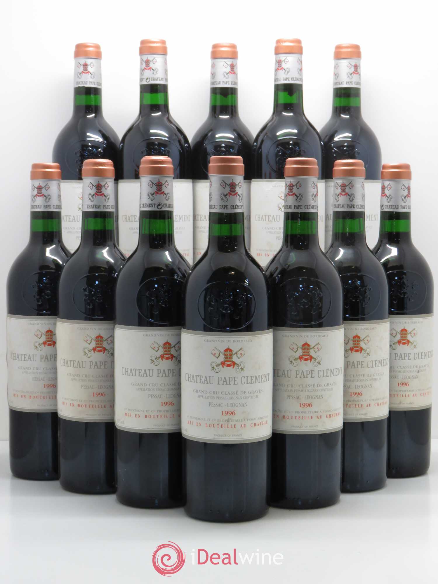 Château Pape Clément Cru Classé de Graves 1996 - Lot de 12 bouteilles - 0
