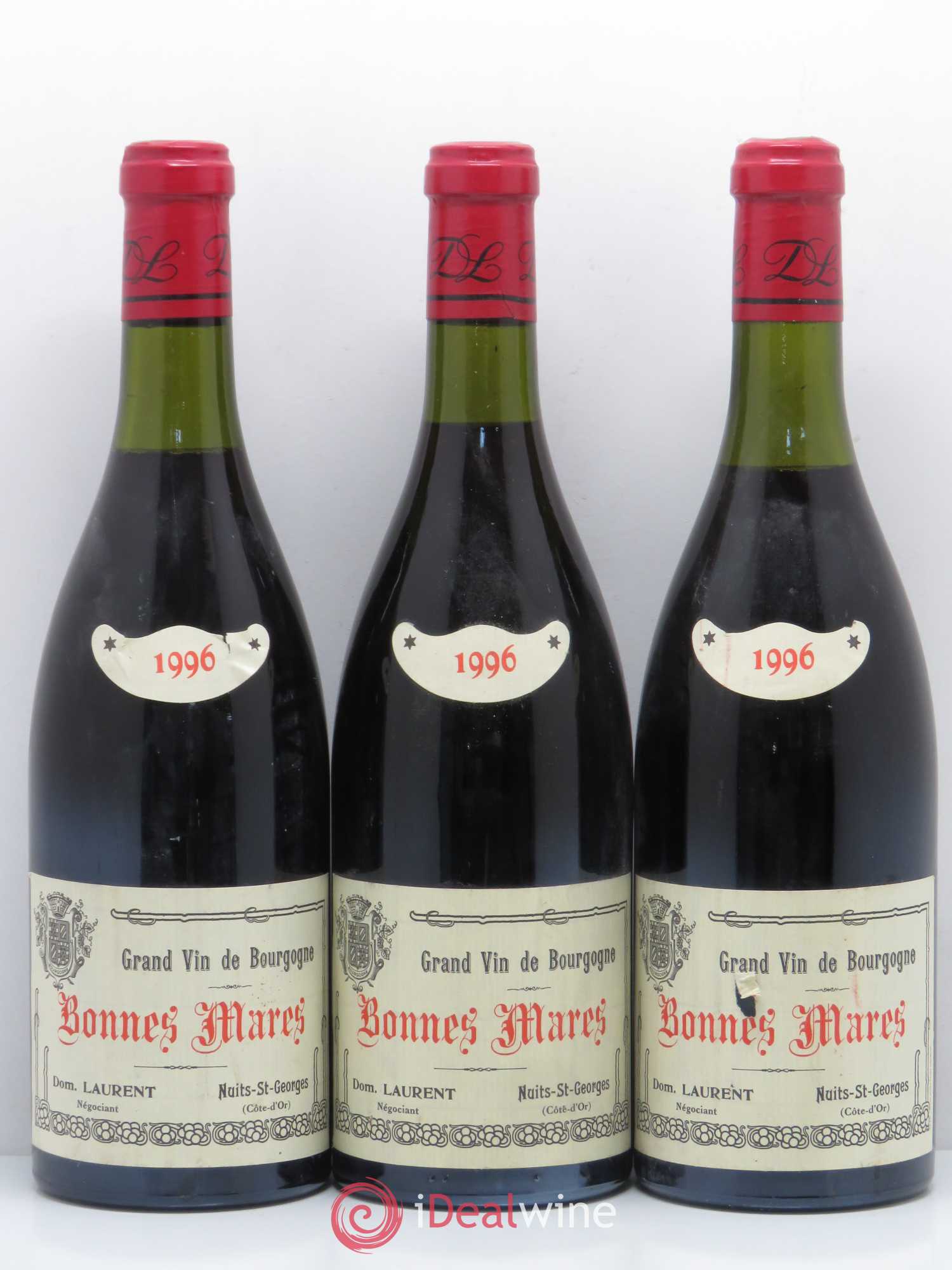 Bonnes-Mares Grand Cru Dominique Laurent 1996 - Lot de 3 bouteilles - 0