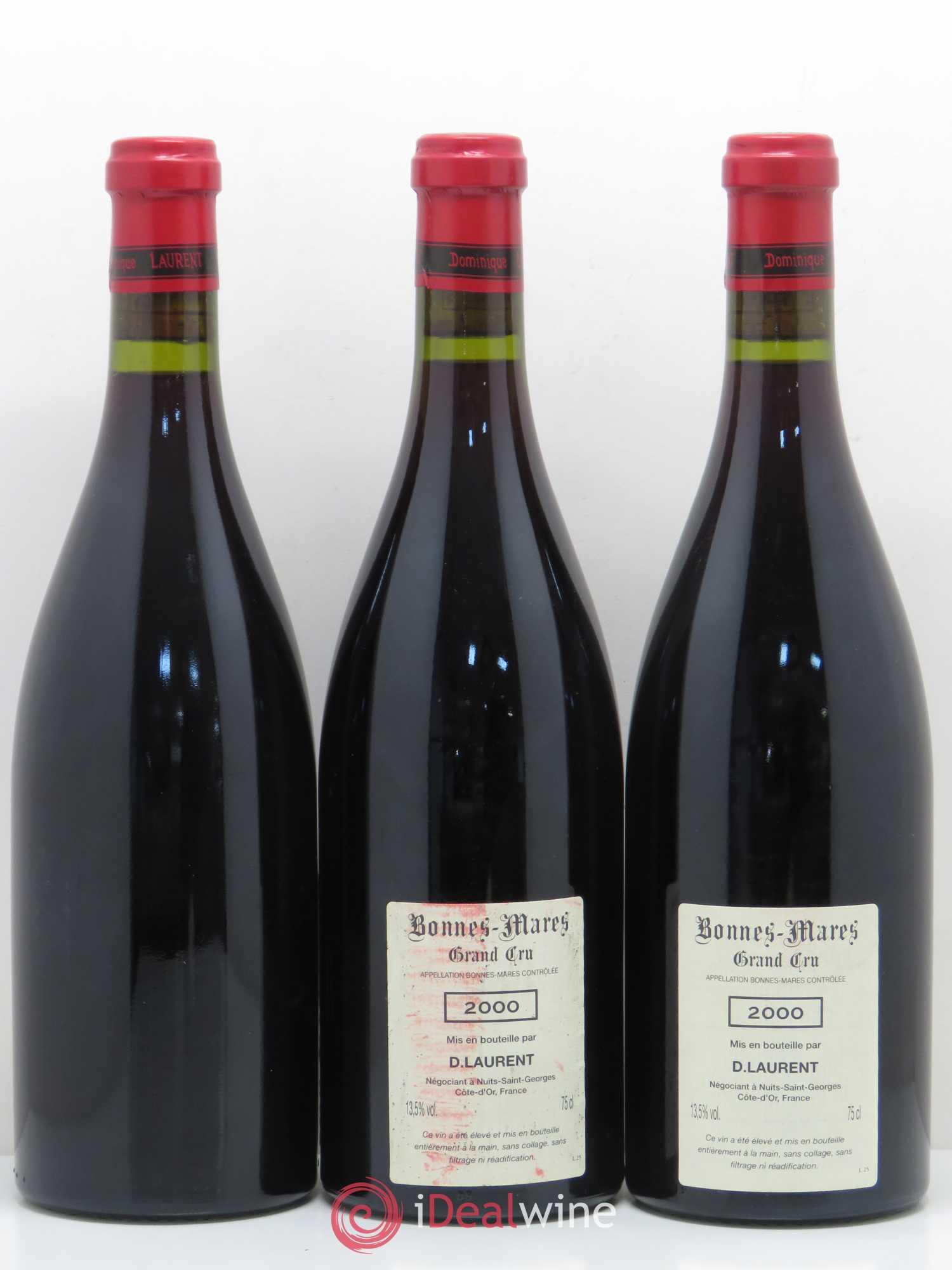 Bonnes-Mares Grand Cru Dominique Laurent 2000 - Lot de 3 bouteilles - 1