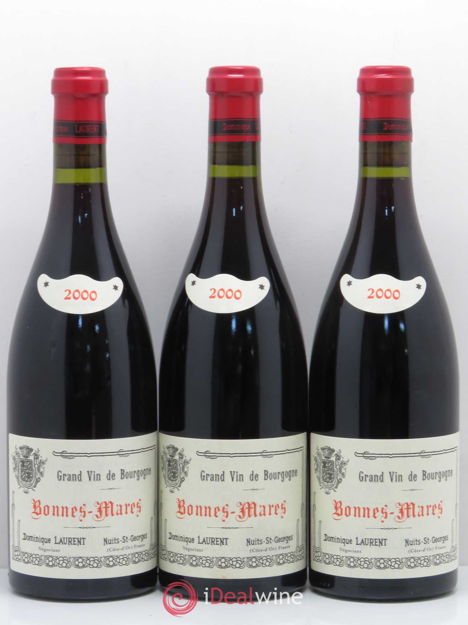 Bonnes-Mares Grand Cru Dominique Laurent 2000 - Lot de 3 bouteilles - 0
