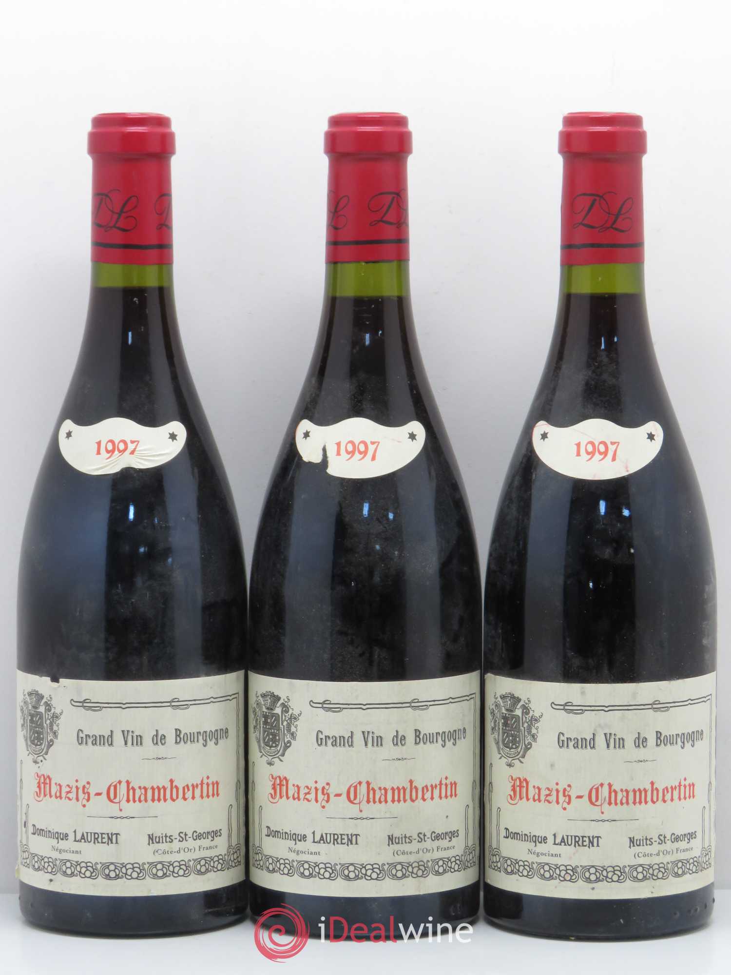 Mazis-Chambertin Grand Cru Dominique Laurent 1997 - Lot de 3 bouteilles - 0