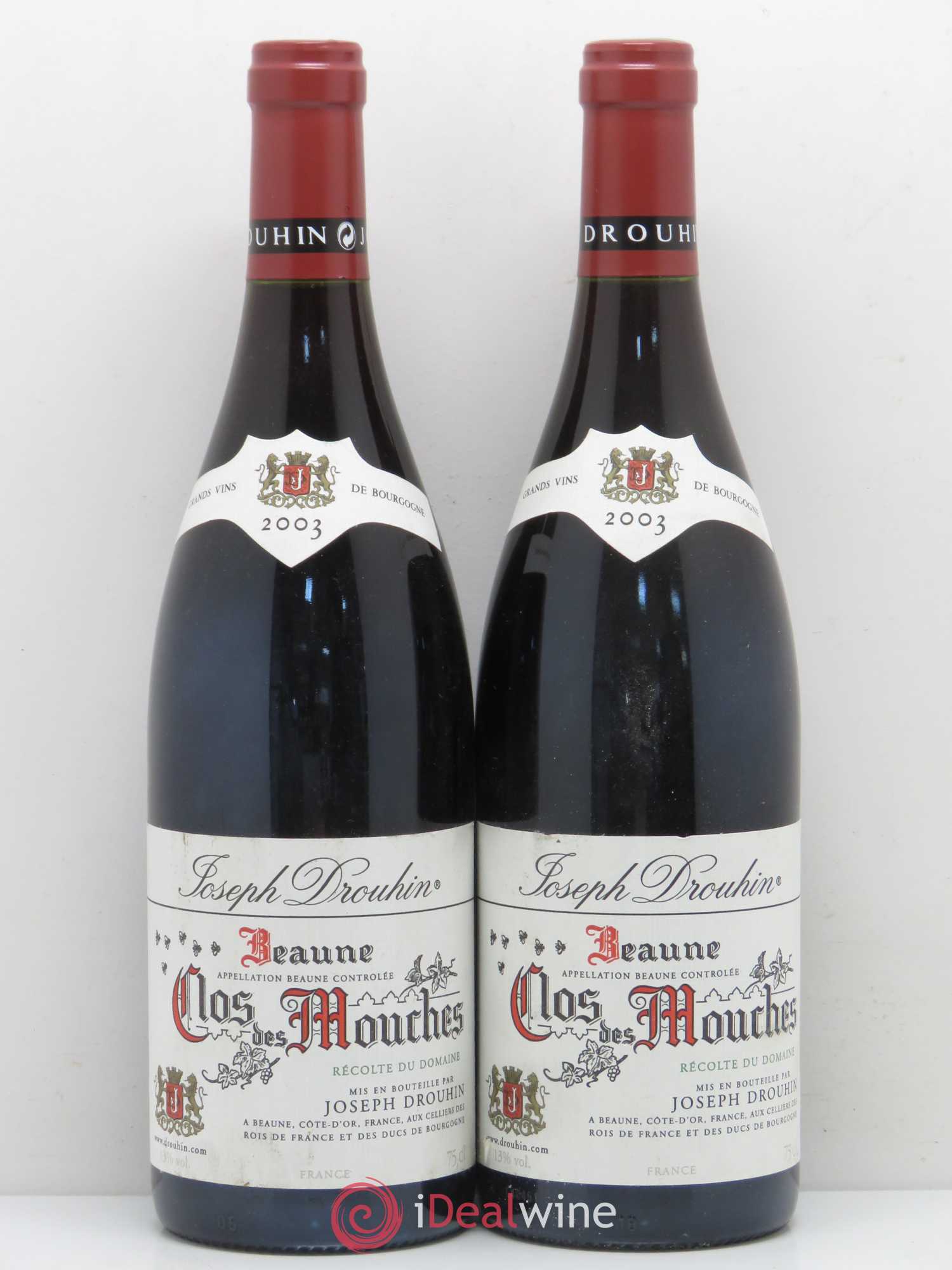 Beaune 1er Cru Clos des Mouches Joseph Drouhin 2003 - Lot de 2 bouteilles - 0